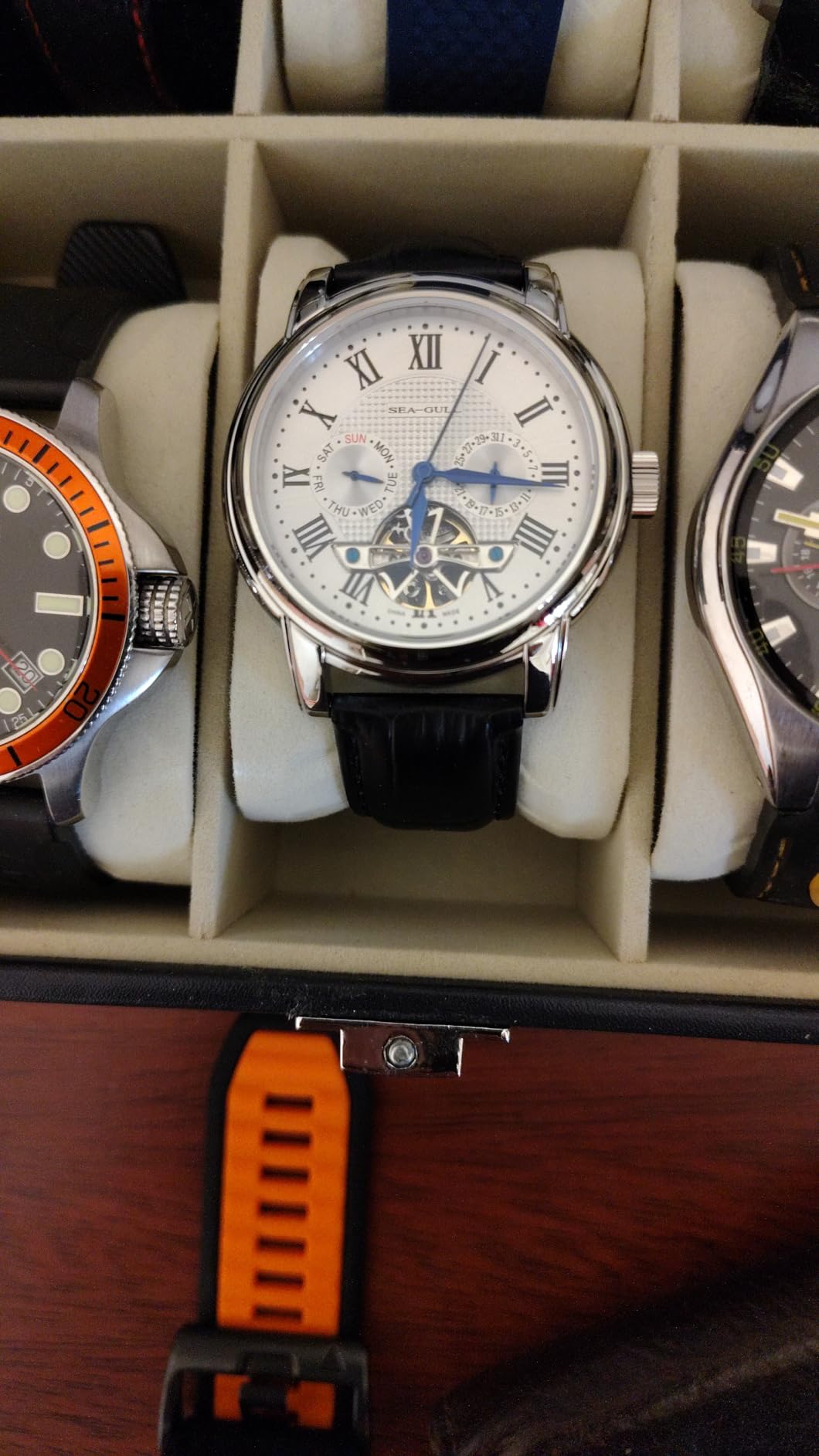 SEA-GULL 2021 Seagull Men's Watch Hollow Automatic Mechanical Watch Calendar Multifunction Flywheel Business Watches customer photo 1