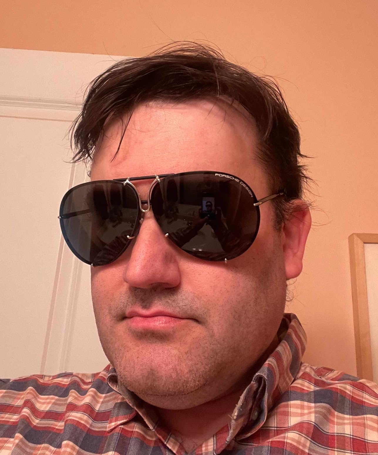 Porsche Design P8478 Iconic Aviator Sunglasses - Interchangeable Lenses - German Engineering customer photo 1