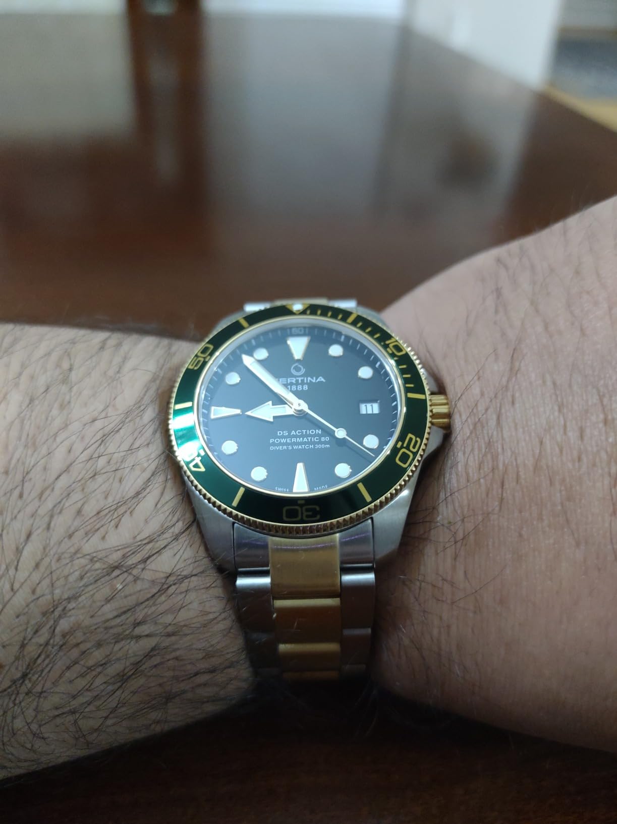 Certina DS ACTION Diver 38mm Stainless Steel Black Gilt Dial customer photo 1