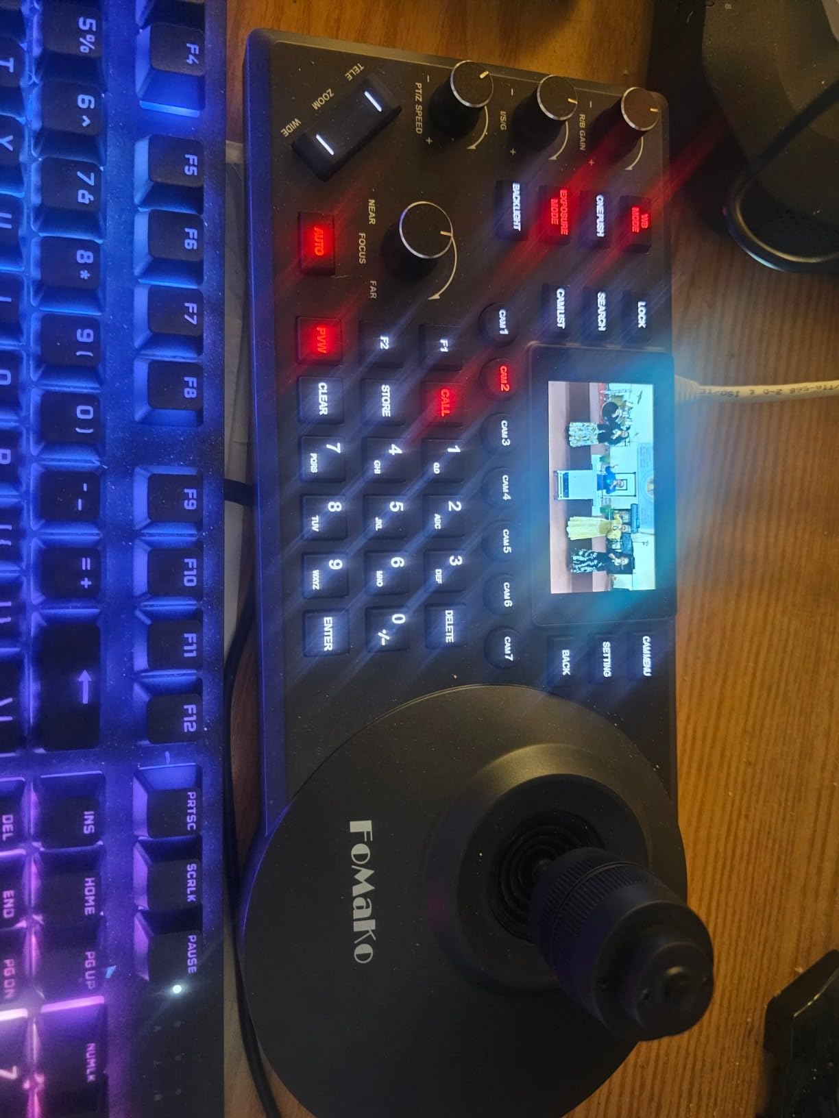 FoMaKo PTZ Camera, 30x Optical Zoom AI Auto-Tracking Gen 3, PoE HDMI Bundle PTZ for Church Worship, NDI PTZ Controller, NDI Upgradeable (PTZ Bundle FMK30SDIx2+KC608) BH302 customer photo 1