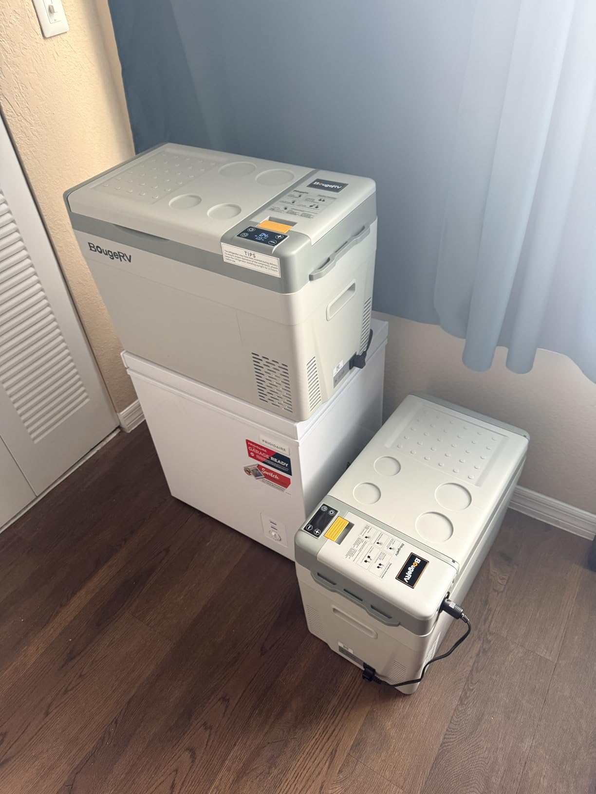 BougeRV 12 Volt Refrigerator, CRPRO 30 Quart 12V Car Fridge, Portable Freezer (-8℉~50℉), Compressor Electric Cooler with 12V/24 DC, 110-240 AC for Outdoor Camping Overlanding Truck RV SUV Van customer photo 2