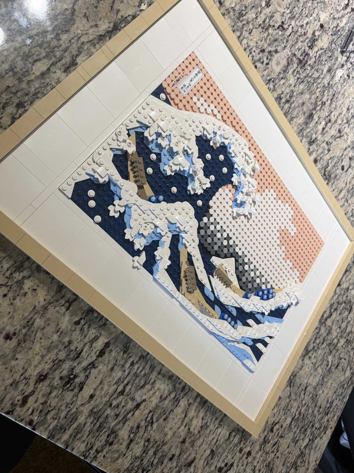 LEGO Art Hokusai The Great Wave Framed Japanese Wall Art Building Set - Unique Wall Decor for Home, Room, or Office - Fun Activity for Adults, Ages 18+ - Gift for Men and Women - 31208 customer photo 1