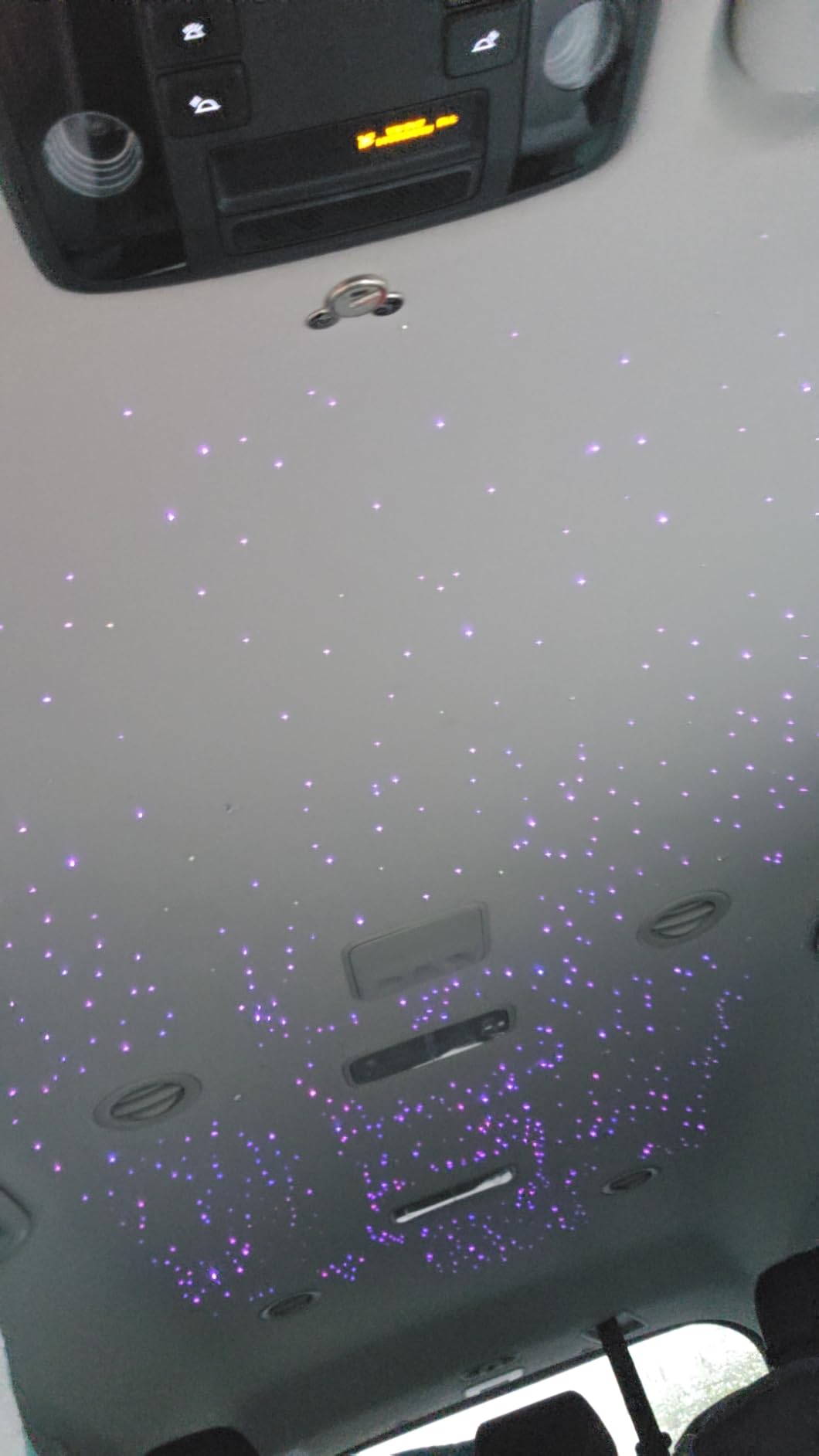 CHINLY Twinkle 650pcs 9.8ft 0.03in Starlight Headliner Fiber Optic Lights kit, Music Mode Bluetooth APP Control Remote, RGBW Star roof Lights for Star Headliner/Home Theater/Pool Ceiling customer photo 1