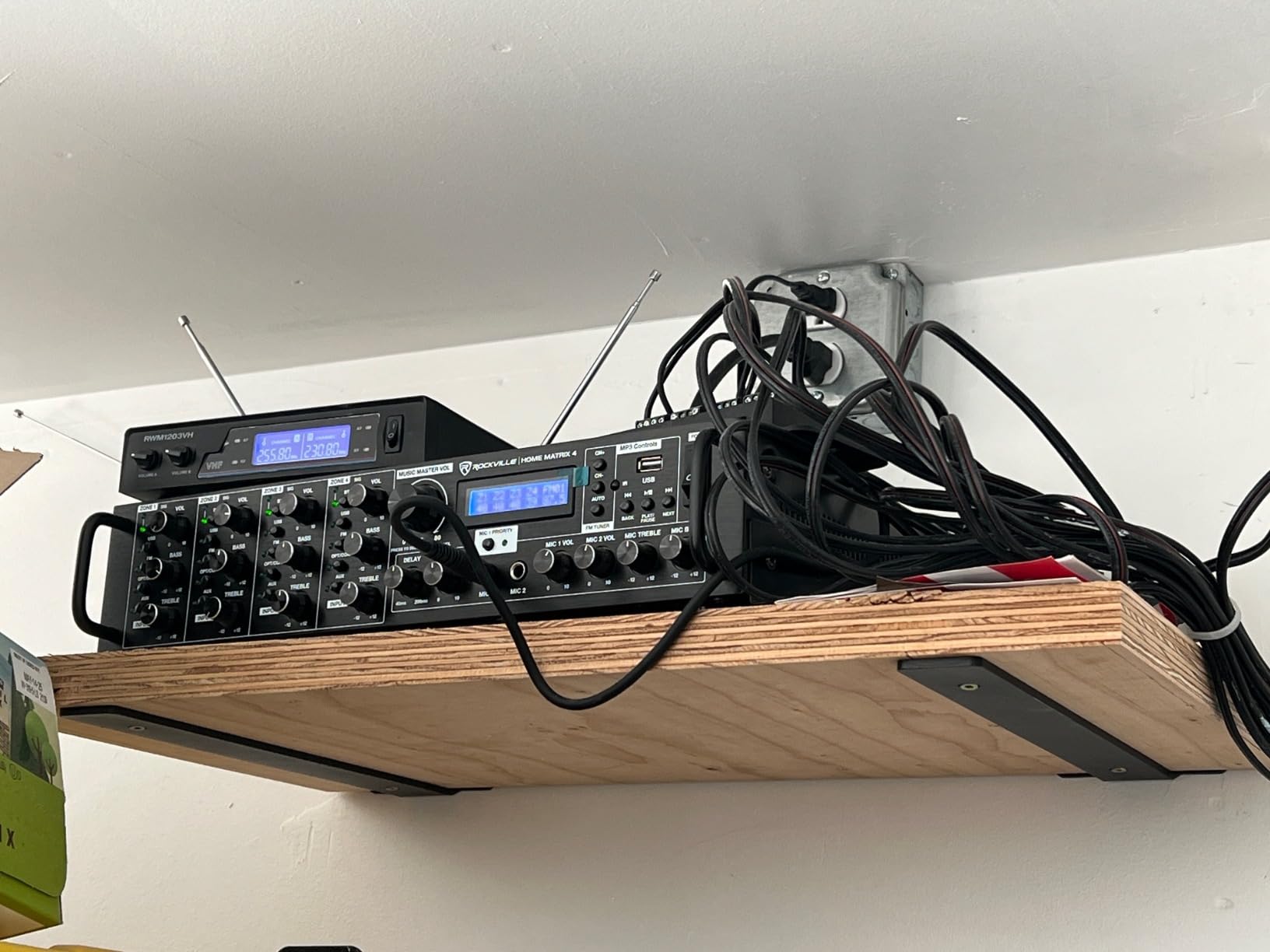 Rockville Home Matrix 4 600W Multi Room Receiver/Amplifier, 8-Channel (4 Zones), Bluetooth, USB, Optical, Coaxial, RCA, Mic Inputs customer photo 1