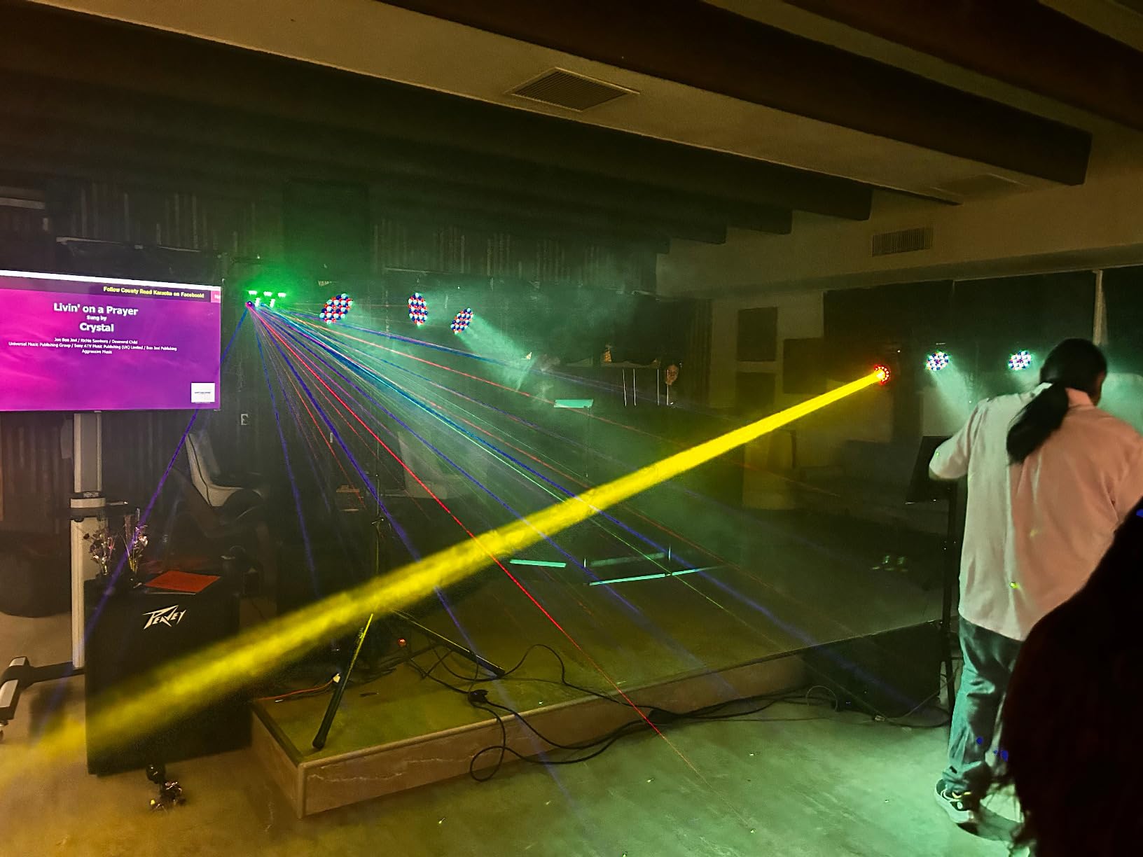 U'King 108W LED Moving Head Light with Remote Rotating 18-Facet Prism DJ Lighting Stage Lights with 10 Gobos and 8 Colors Beam Spotlight by DMX and Sound Activated for Parties Wedding Church Live Show customer photo 2