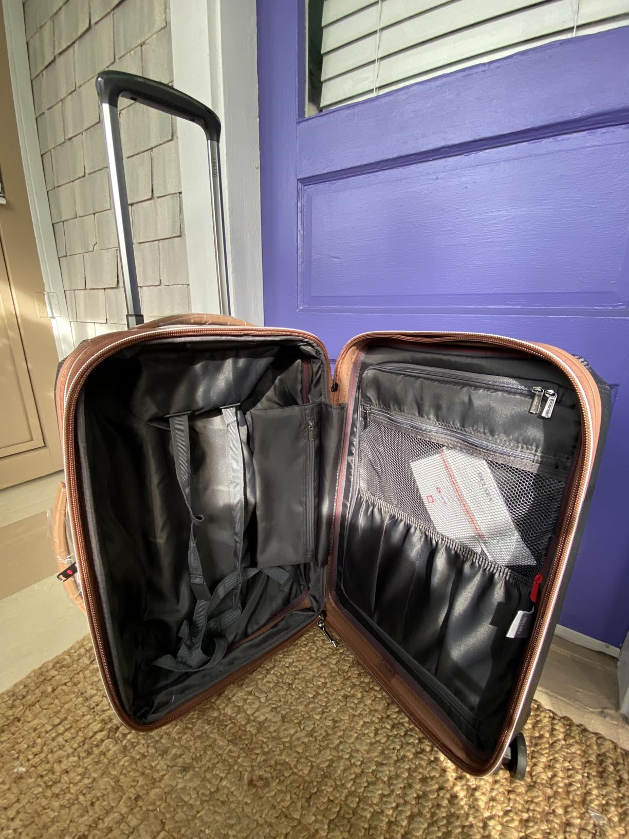Carrousel Hardside Expandable Luggage with Spinner Wheels, Platinum, 3 Piece Set (21/24/28) customer photo 2
