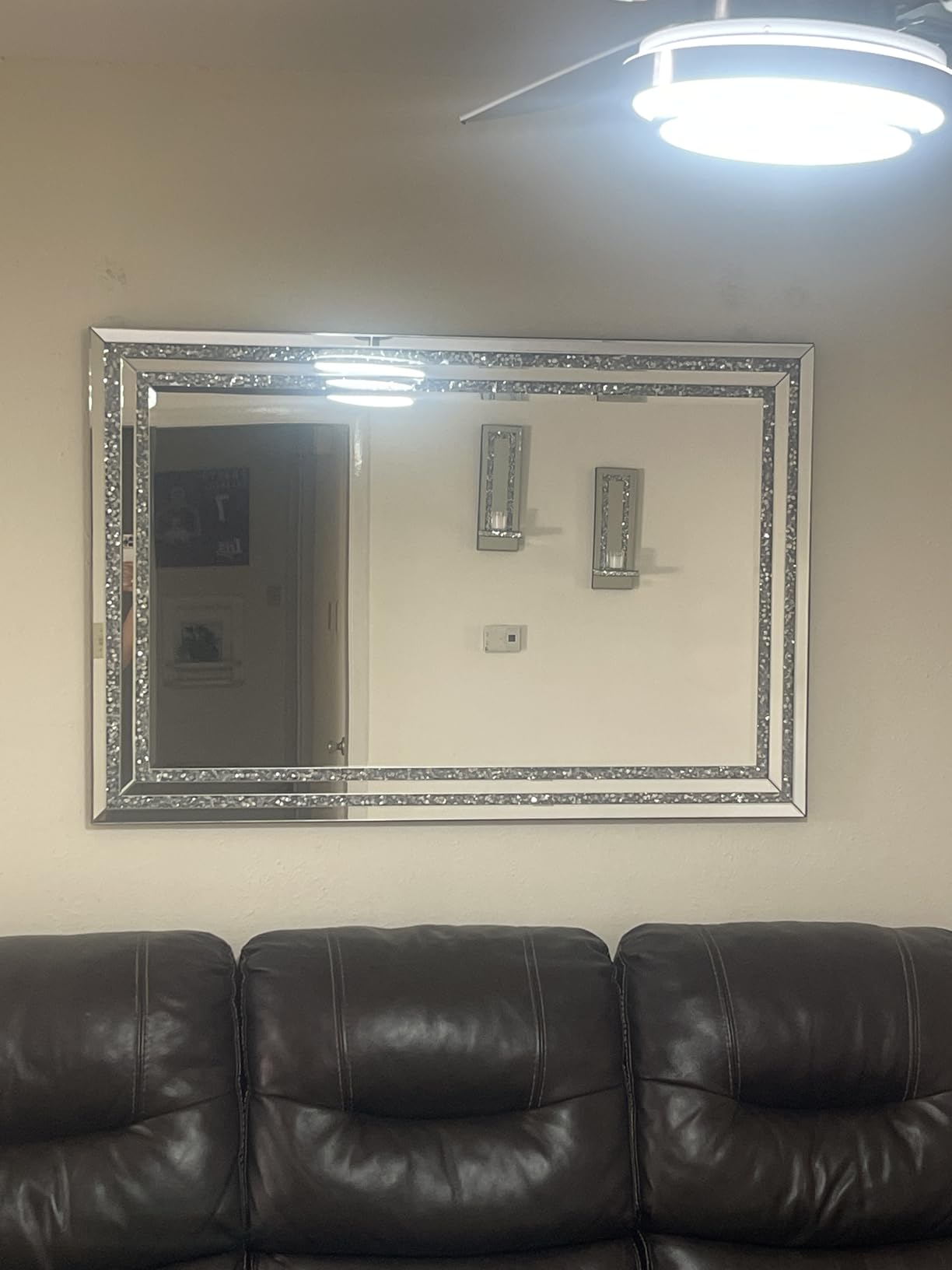 KOHROS Crush Diamond Bathroom Mirror 36