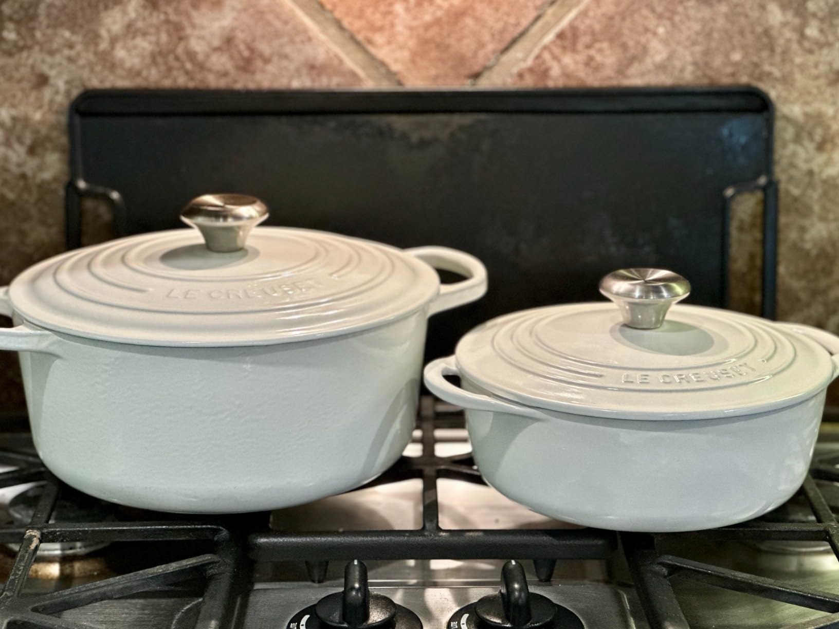 Le Creuset Cast Iron Shallow Round Dutch Oven, 2.75 qt., Flame customer photo 2