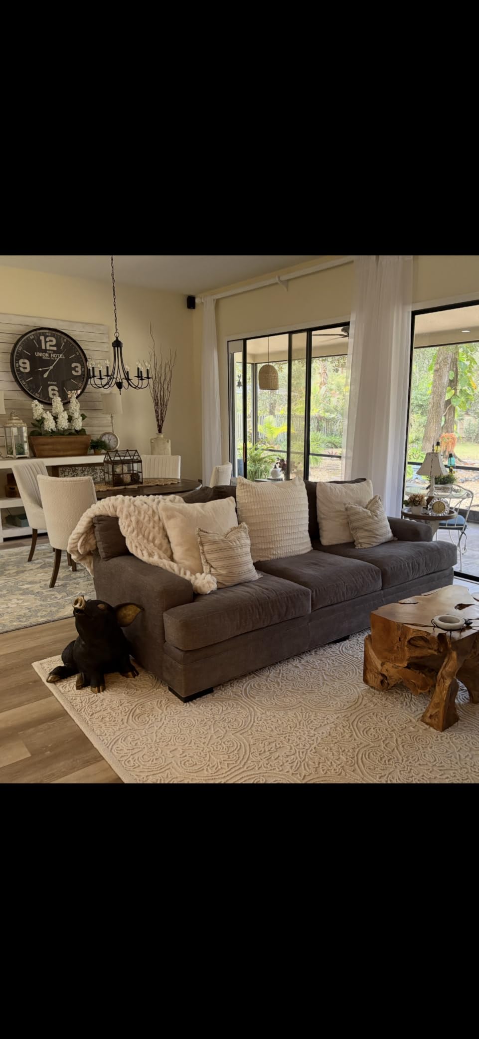 SAFAVIEH Trace Collection Area Rug - 9' x 12', Ivory & Green, Handmade Wool, Ideal for High Traffic Areas (TRC101Y) customer photo 1