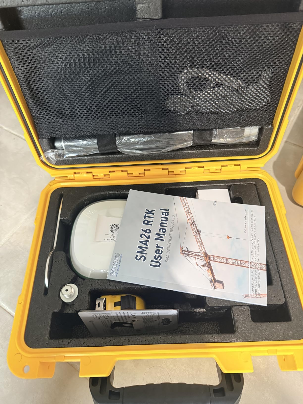 SMA26 Plus GNSS Receivers Base & Rover RTK GPS Land Survey Equipment with Permanent Survey Software customer photo 2