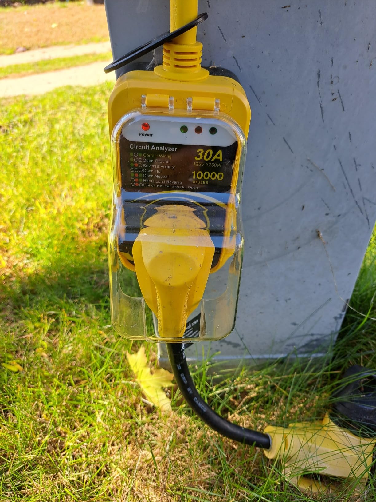 Kohree RV Surge Protector 30 Amp, Power Surge Voltage Protection Waterproof, Circuit Analyzer RV Adapter Plug for Travel Trailers Camper Outdoor, 30A 12000J-Yellow customer photo 1