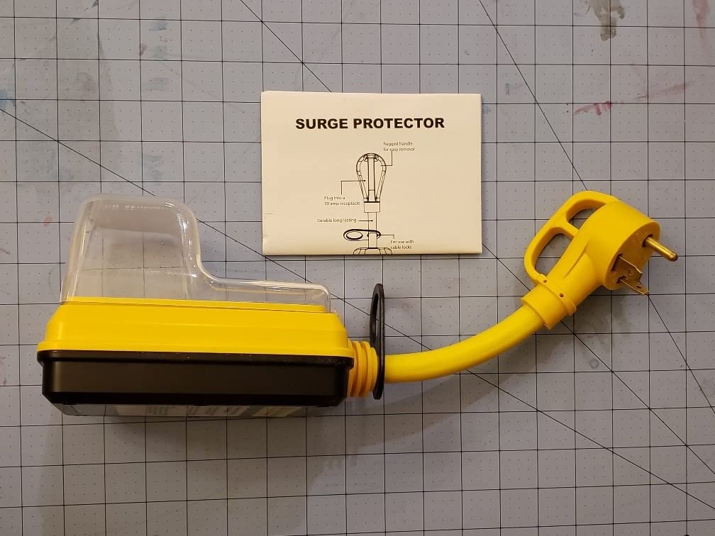 Kohree RV Surge Protector 30 Amp, Power Surge Voltage Protection Waterproof, Circuit Analyzer RV Adapter Plug for Travel Trailers Camper Outdoor, 30A 12000J-Yellow customer photo 2