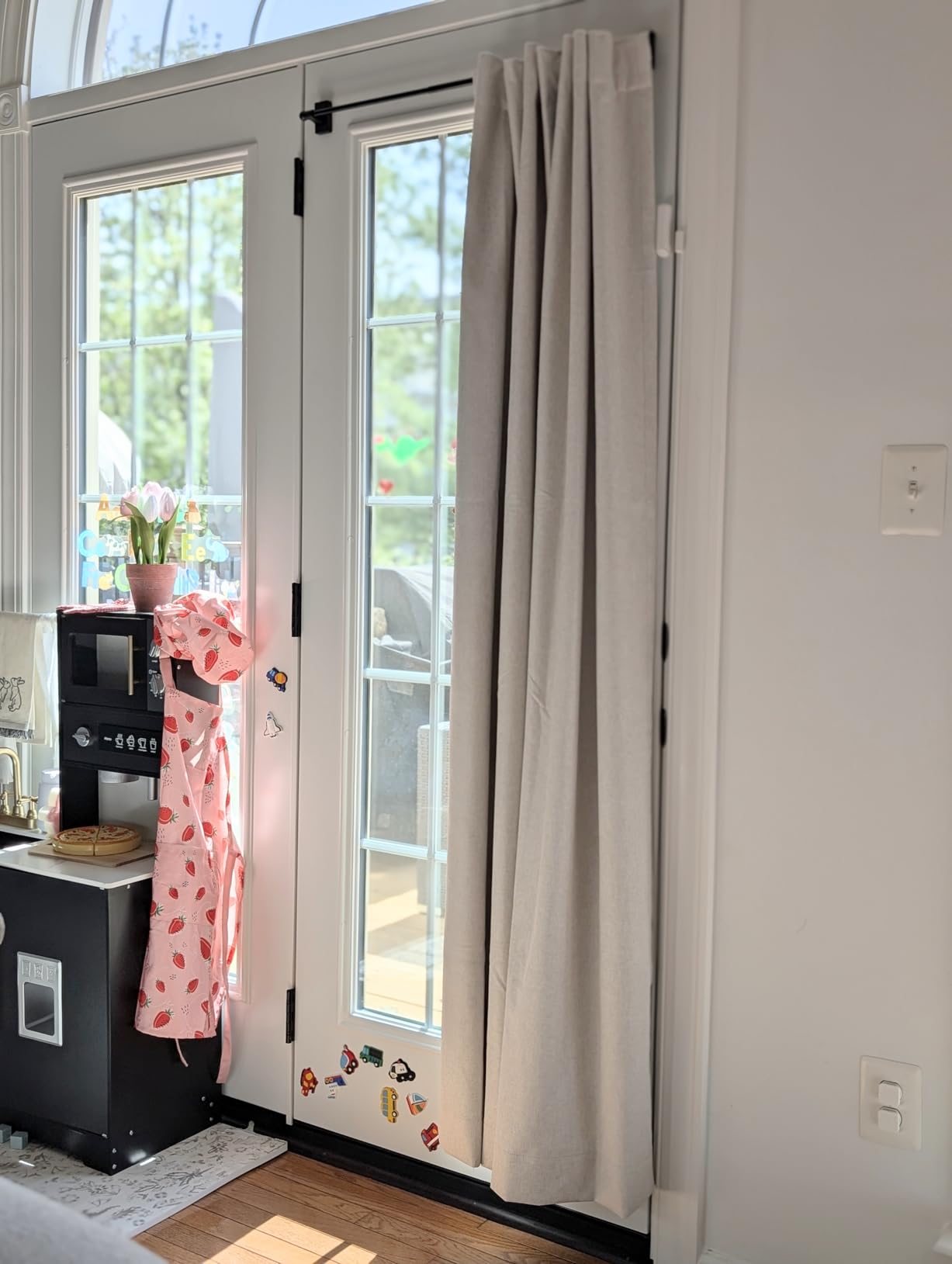 100% Blackout Shield Blackout Curtains for Bedroom 84 Inches Long, Back Tab/Rod Pocket Living Room Drapes, Thermal Insulated Blackout Curtains 2 Panels Set, 50 W x 84 L, Cream customer photo 1