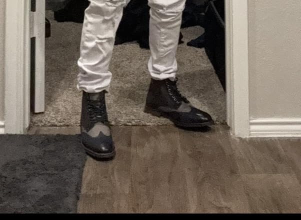 Stacy Adams Men's Finnegan Wingtip Lace Up Boot customer photo 2