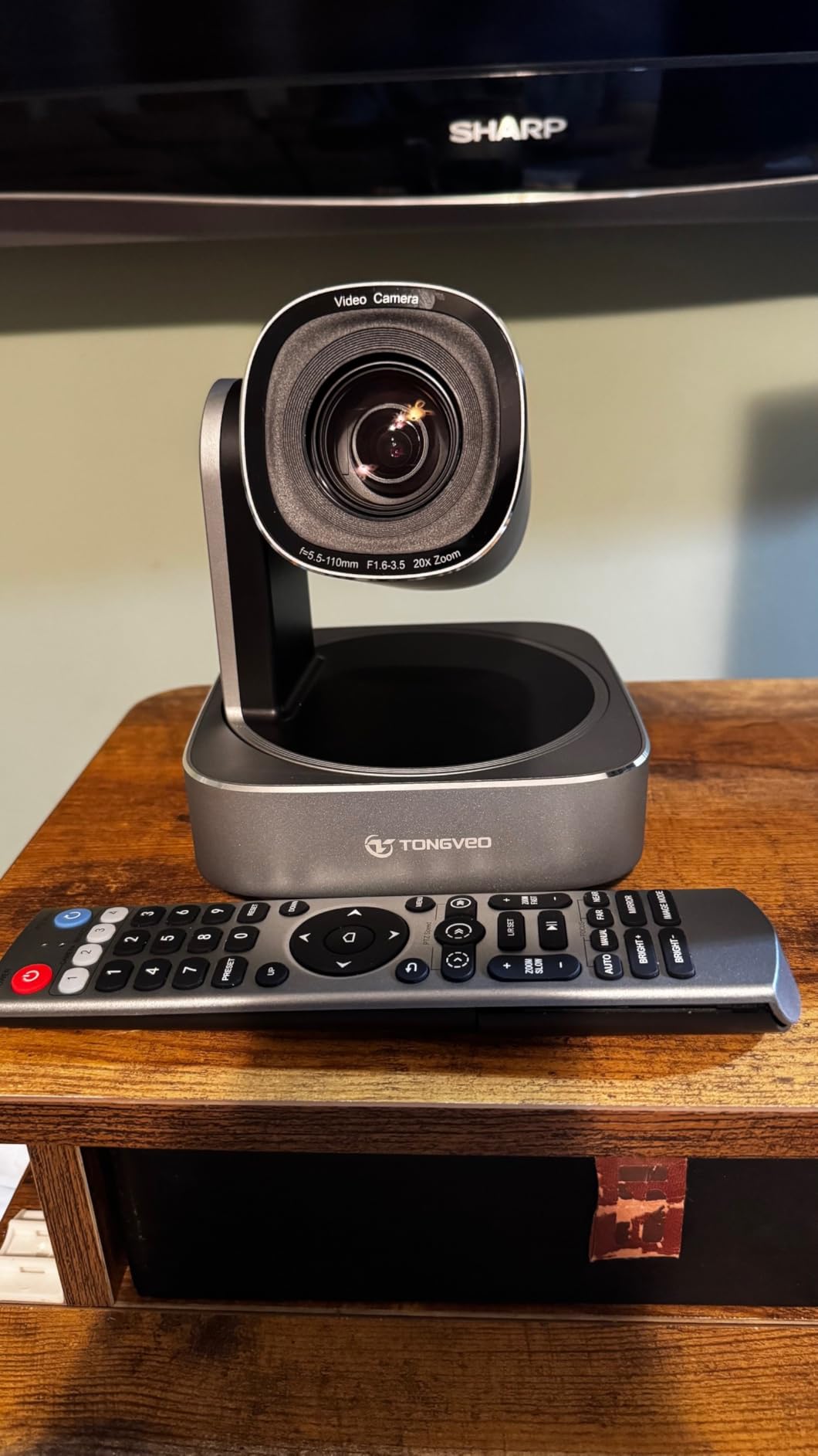 AI Auto-Tracking PTZ Camera 20x Optical Zoom HDMI USB IP Live Streaming Camera 1080P 60fps Video Conferencing System POE Supply for Church Services Worship Education customer photo 2