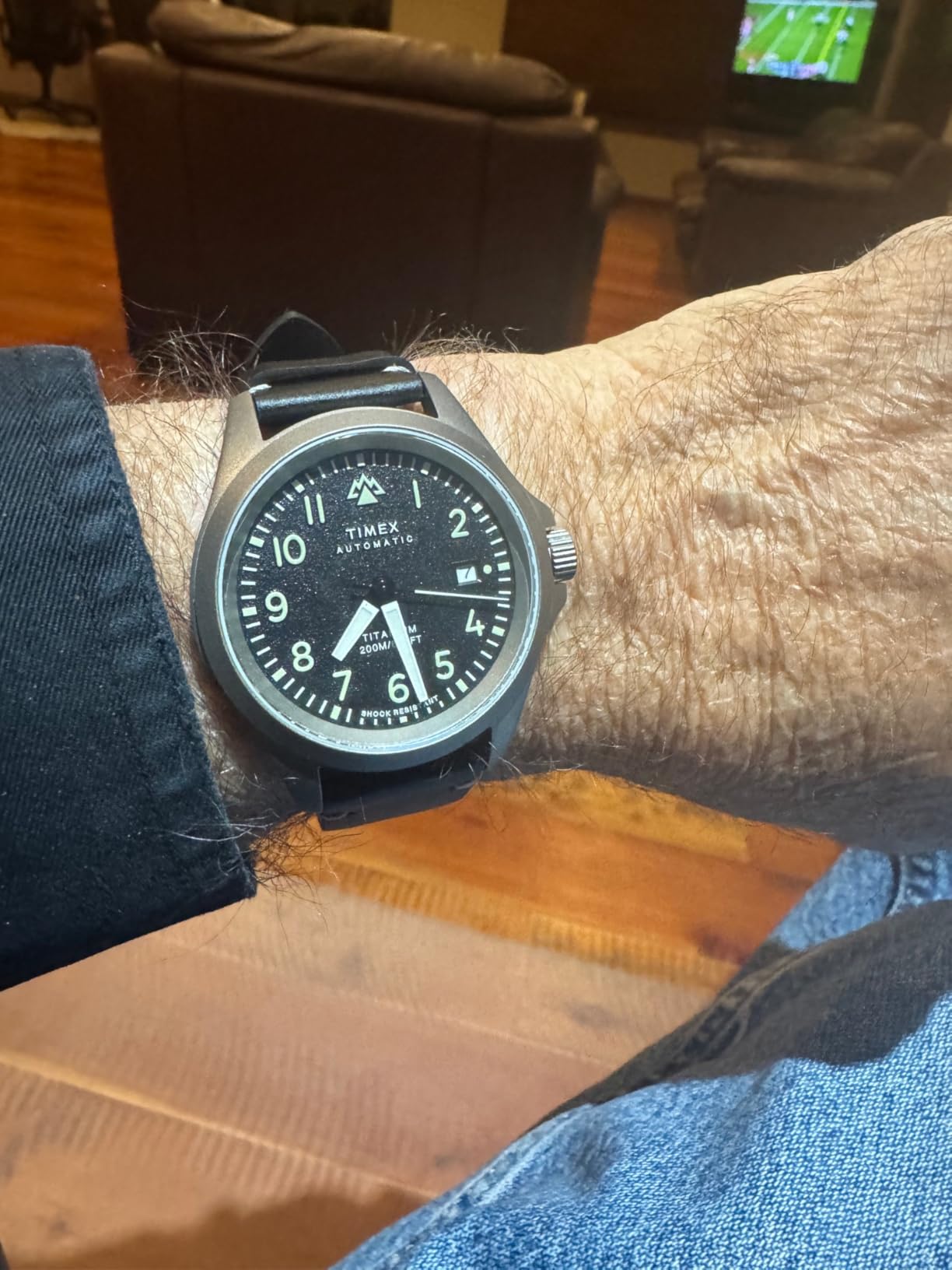 Timex Men's Expedition North Titanium Automatic 41mm Watch - Black Strap Black Dial Titanium Case customer photo 1
