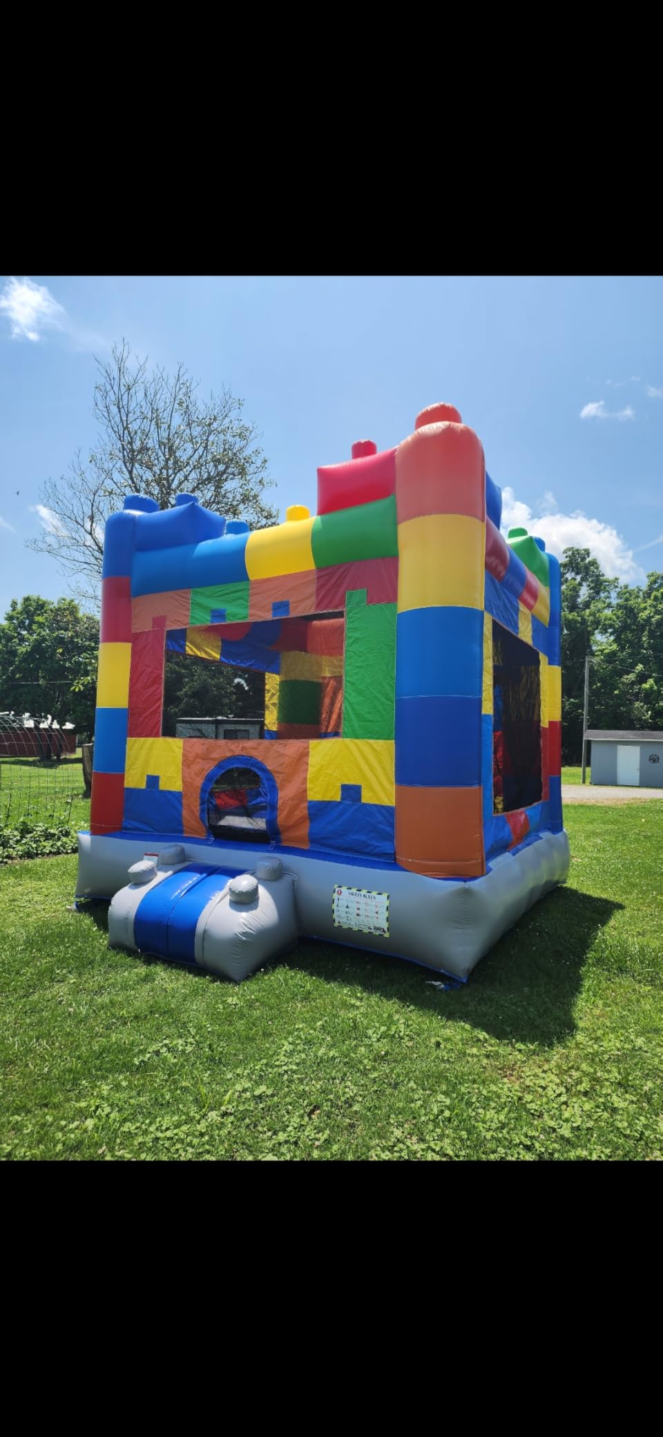 HeroKiddo 14'x13' Commercial Bounce House with Blower & Basketball Hoop; Durable 16' Tall Vinyl Inflatable Jumper for Kids and Adult, Rental Quality, Indoor & Outdoor customer photo 1