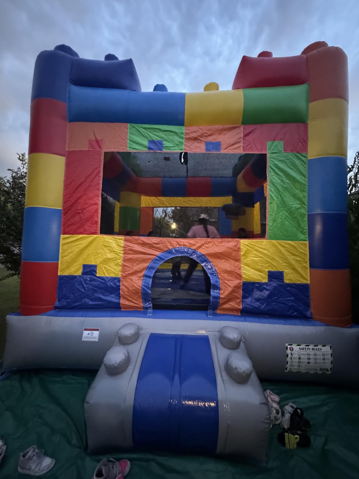 HeroKiddo 14'x13' Commercial Bounce House with Blower & Basketball Hoop; Durable 16' Tall Vinyl Inflatable Jumper for Kids and Adult, Rental Quality, Indoor & Outdoor customer photo 2