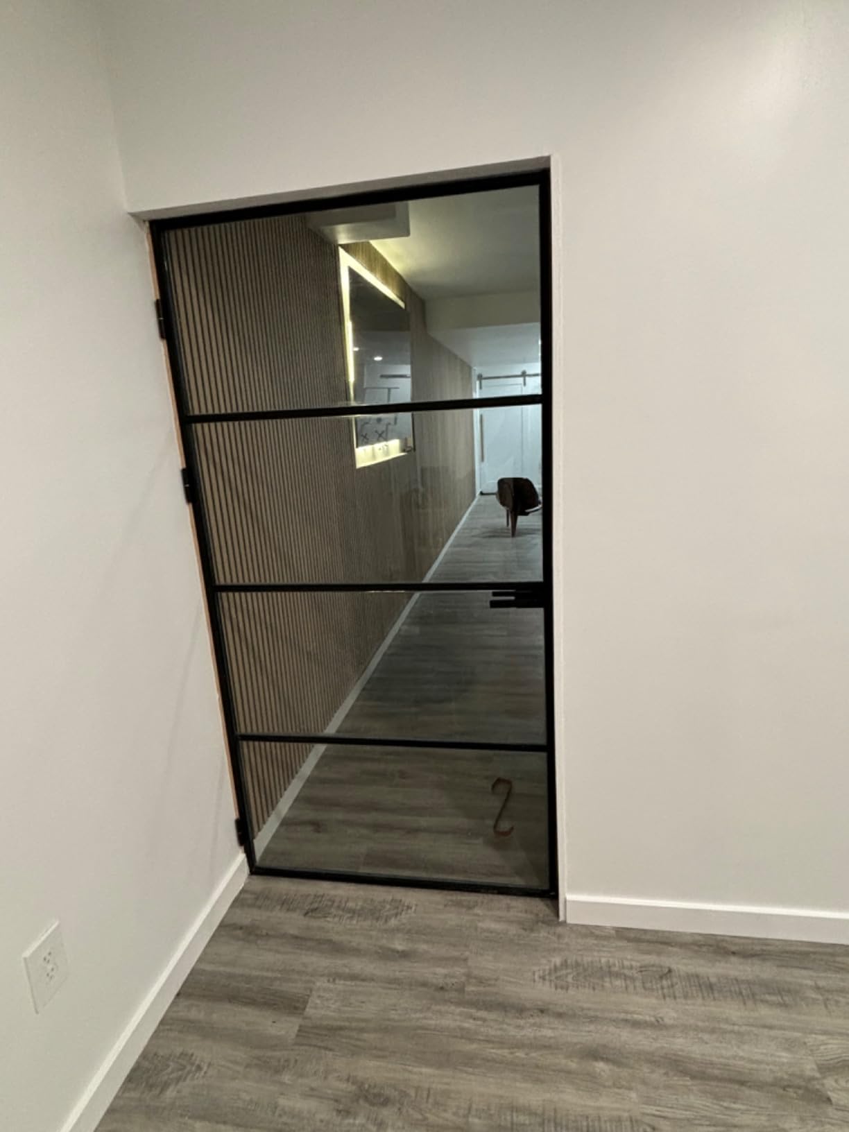 vidaXL Interior Door, Aluminum Frame Glass Door, Inner Door with Alloy Handle for Bathroom Bedroom customer photo 1