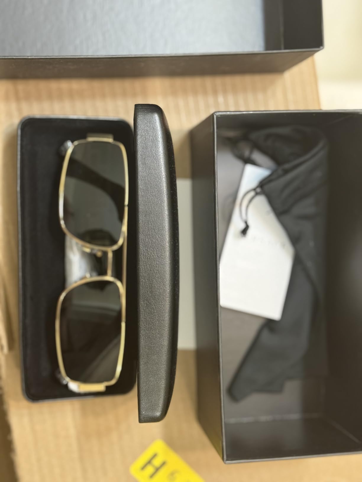 Man Sunglasses Gold Frame, Dark Grey Lenses, 60MM customer photo 1