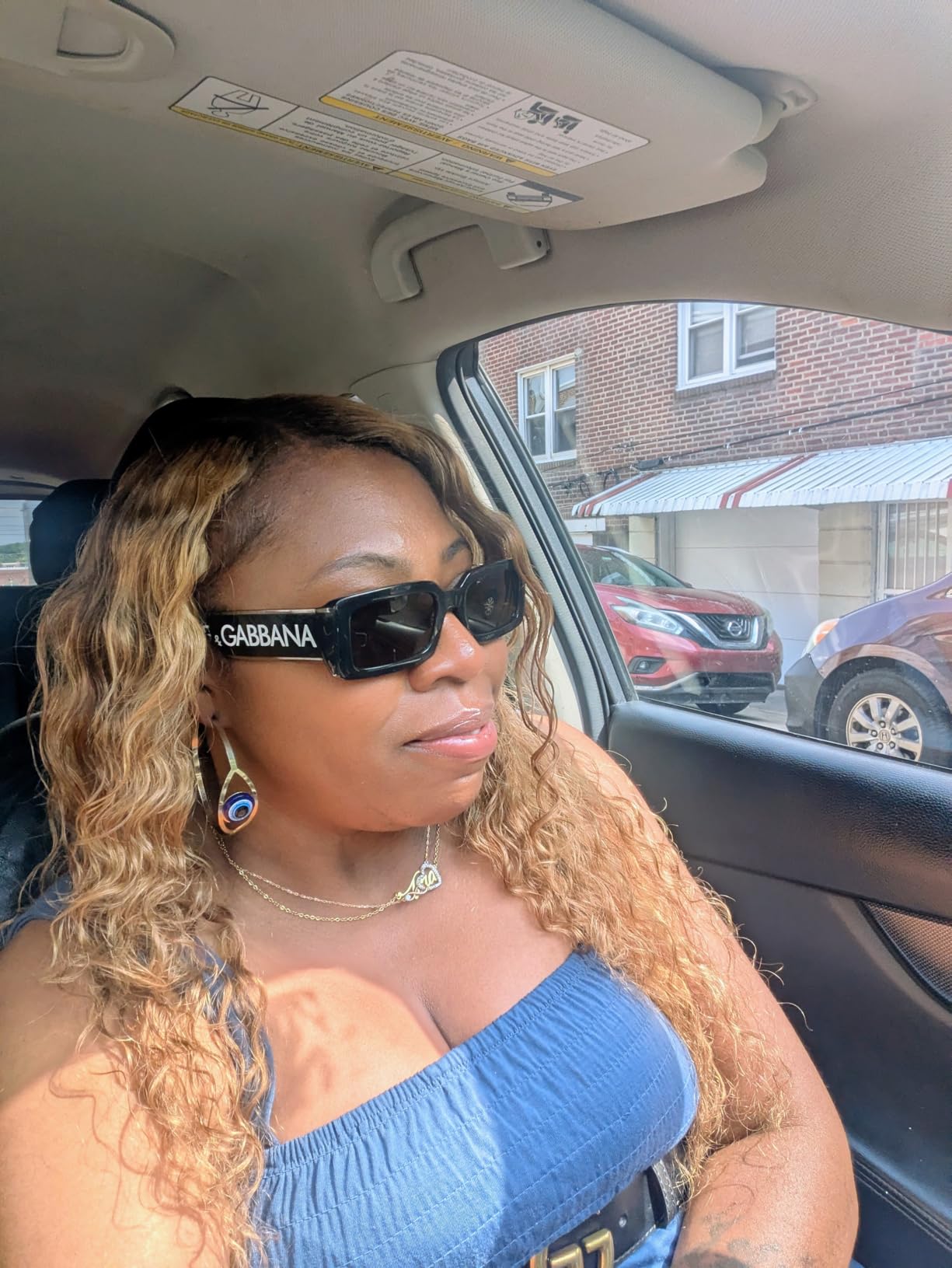 Dolce & Gabbana Women's Narrow Rectangle Sunglasses customer photo 1