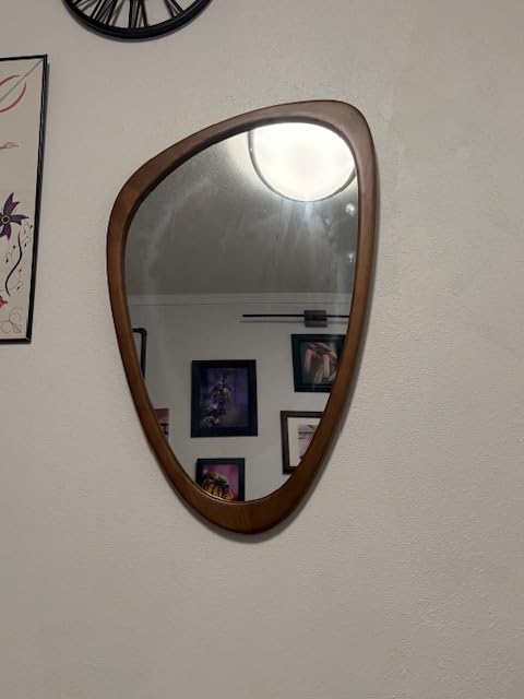 WallBeyond Asymmetrical Mirror, Irregular Mirror Full Length, Boho Wall Mirrors Decorative for Bedroom Living Room Entryway Hall, Mid Century Modern Decor 48