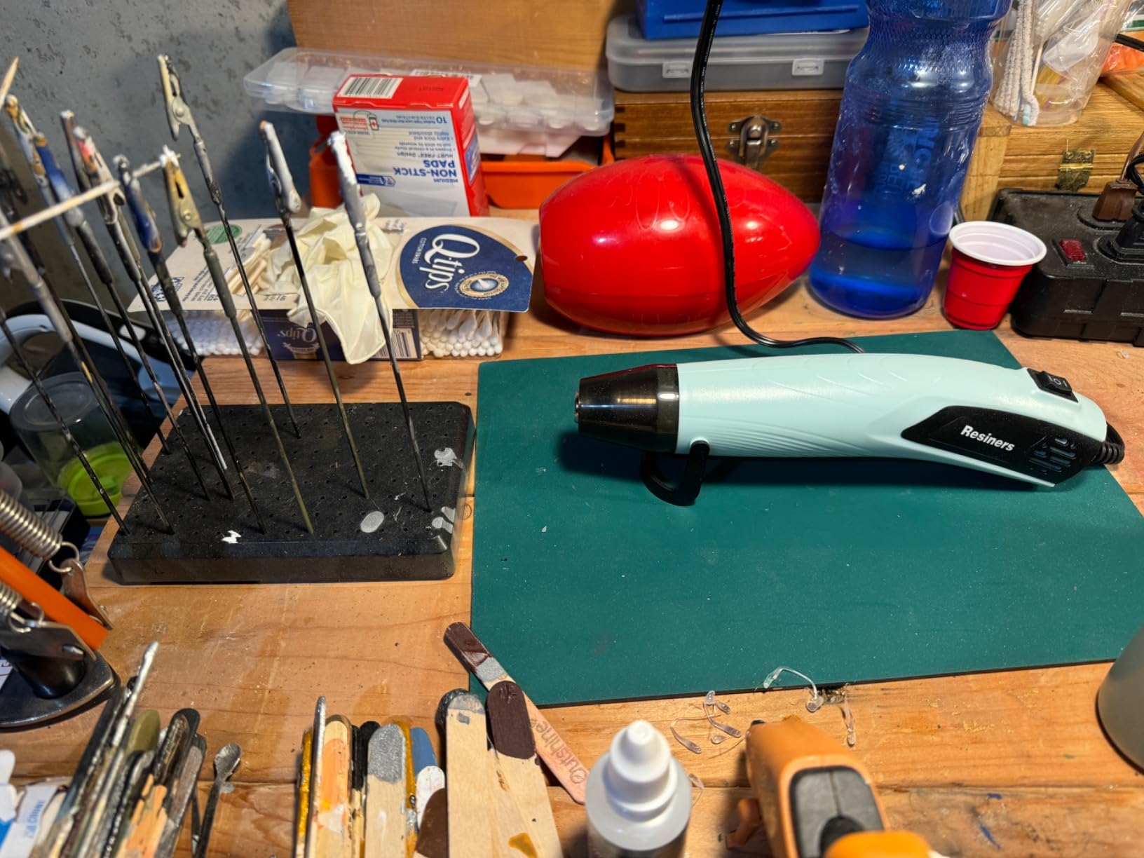 Resiners Heat Gun for Resin, 350W Fast Heating Dual Temp Heat Gun (482°F~662°F) with 3 Nozzles & 3 Silicone Covers, 4.9Ft Long Heat Gun for Bubble Remove,Vinyl Shrink Wrap,Candle Making,Epoxy Resin customer photo 2