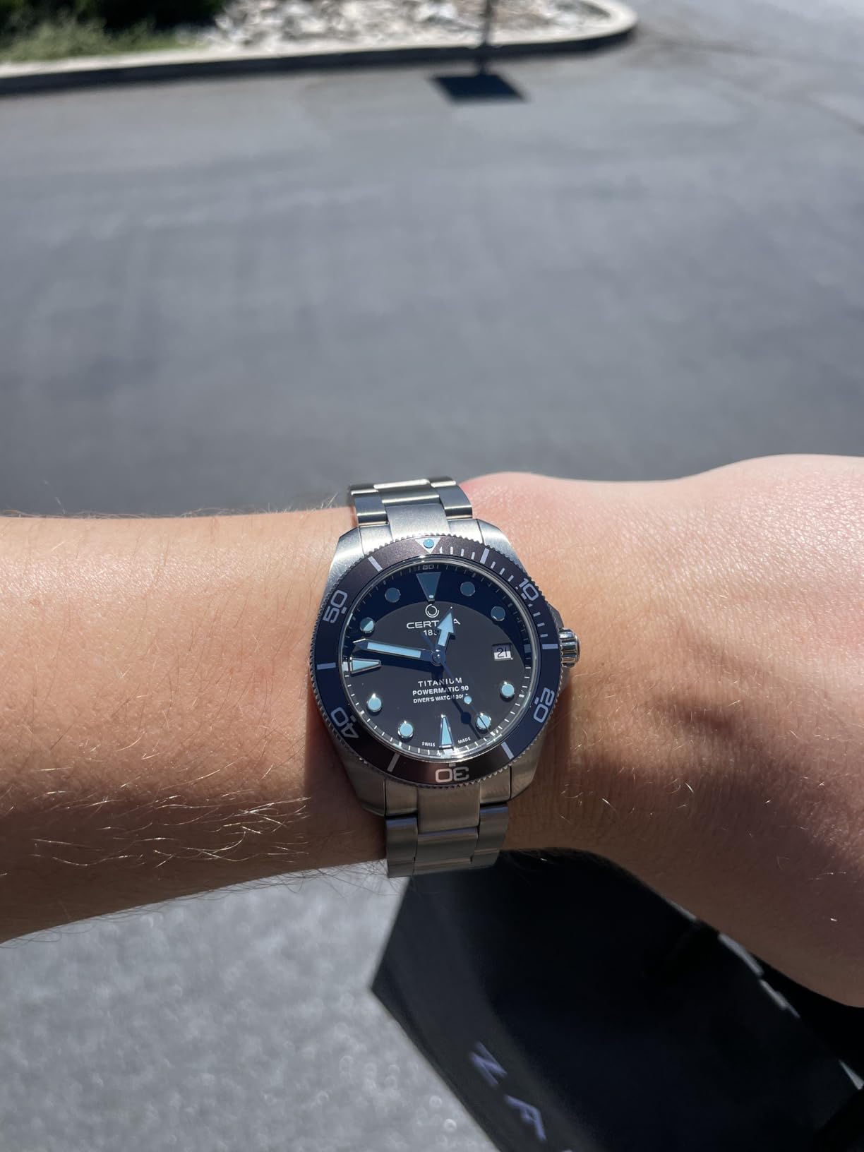 Certina DS Action Diver 38mm Powermatic 80 Titanium Swiss Automatic Watch Anthracite Dial customer photo 1