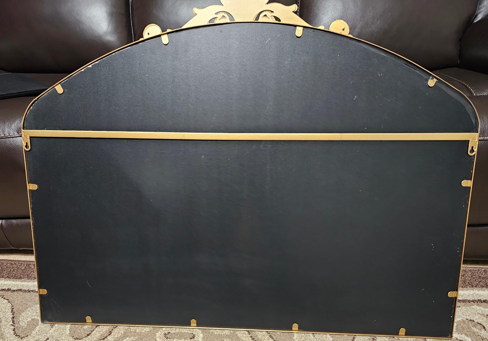 Vintage Gold Antique Arched Full Length Floor Mirror 22