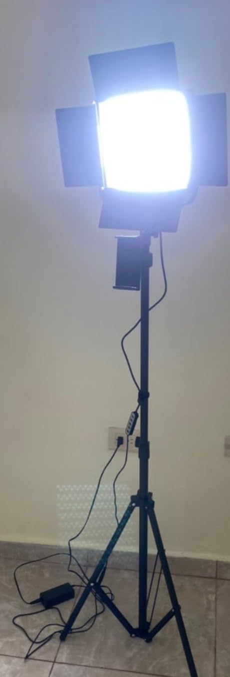 2-Pack RGB Photography Lighting Kit, 50W Bi-Color Professional LED Studio Lights, 2300k~8500k Dimmable Photo Lights for Photography Filming Camera Video Recording Stage Shooting Streaming customer photo 1