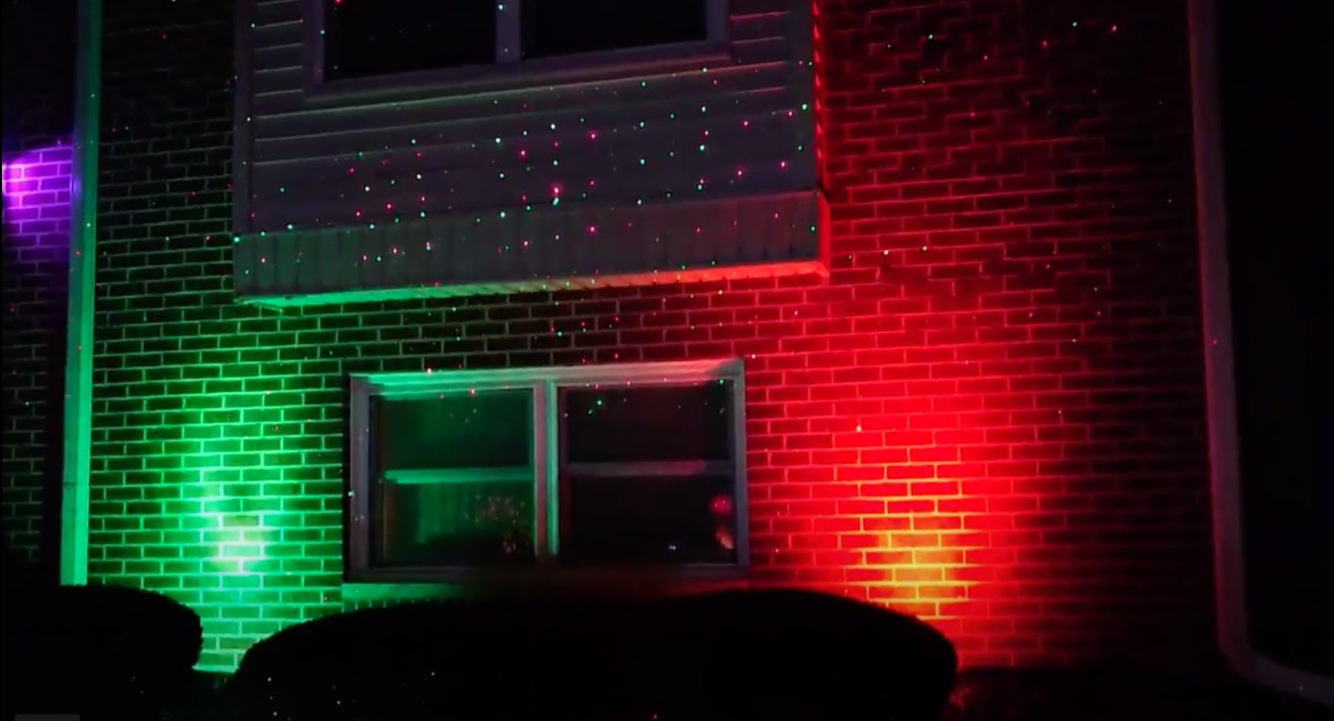 Christmas Laser Lights Outdoor,Red and Green Moving Outdoor Laser Light, Waterproof Garden House Decoration Laser Christmas Lights customer photo 2