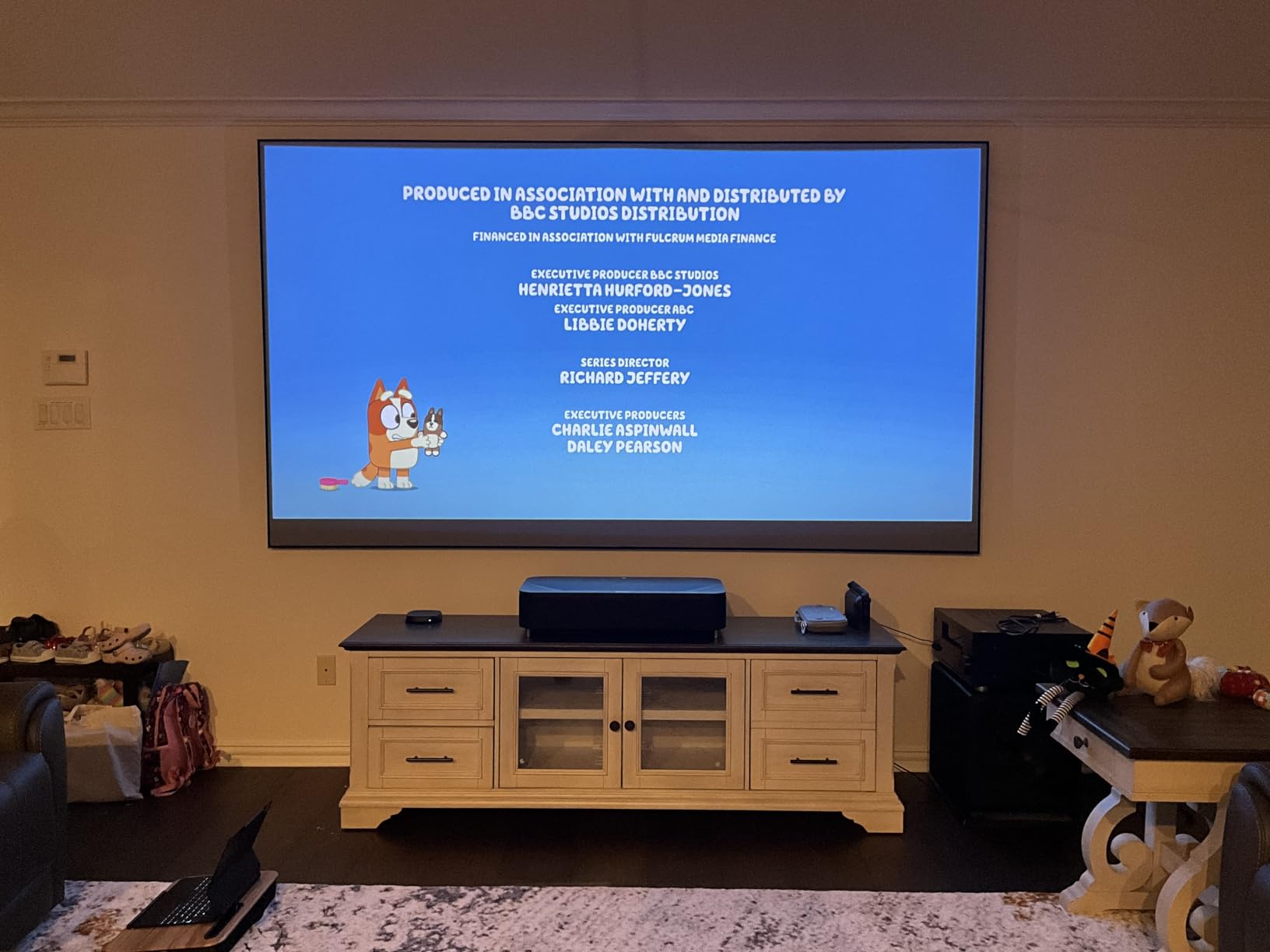 Silver Ticket Products S7 Series 6 Piece Thin Bezel Home Theater Fixed Frame 4K/8K Ultra HD, HDTV, HDR & Active 3D Projection Screen, 16:9 Format, 100