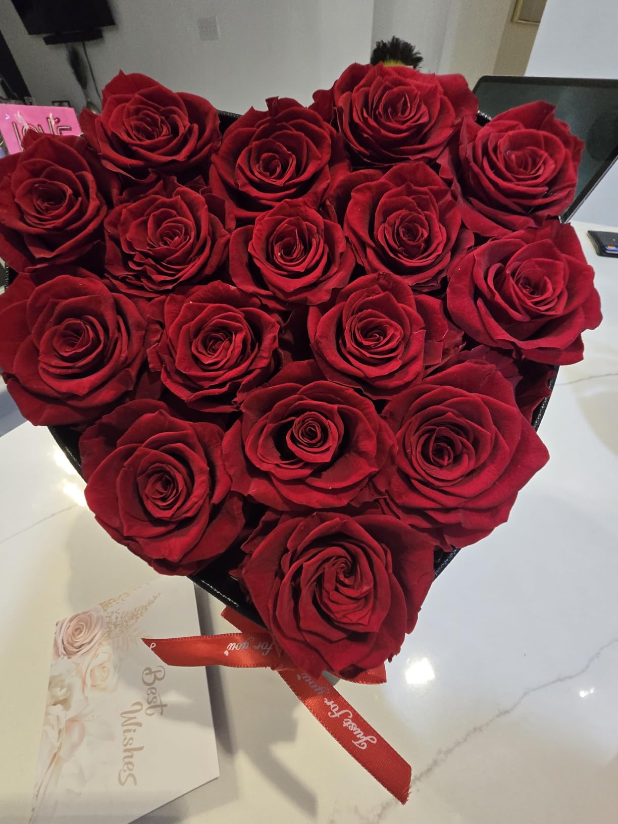 16-Piece Preserved Rose Birthday Gifts for Women, Eternal Rose Preserved Flowers for Delivery Prime Mothers' Day, Valentine's Day, Christmas, Birthday - Red Roses customer photo 1
