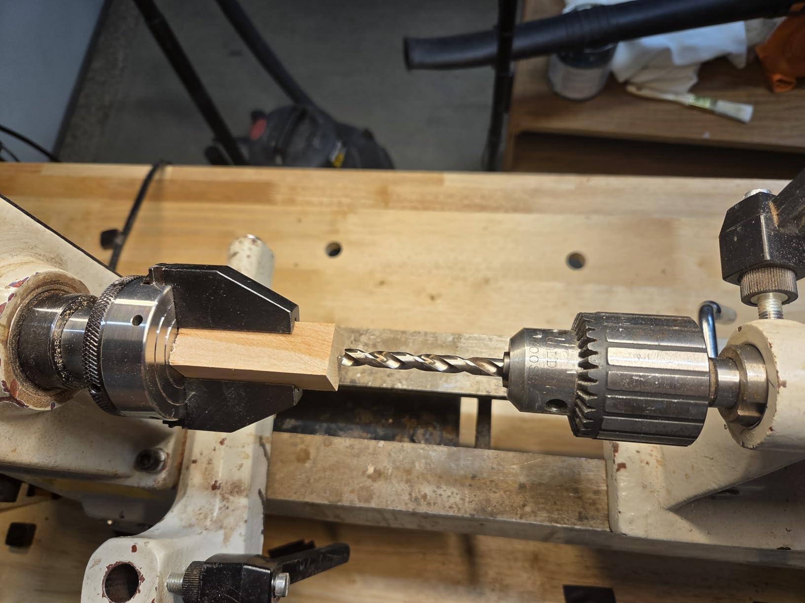 2-inch 2-Jaw Pen Drilling Wood Lathe Chuck with 1