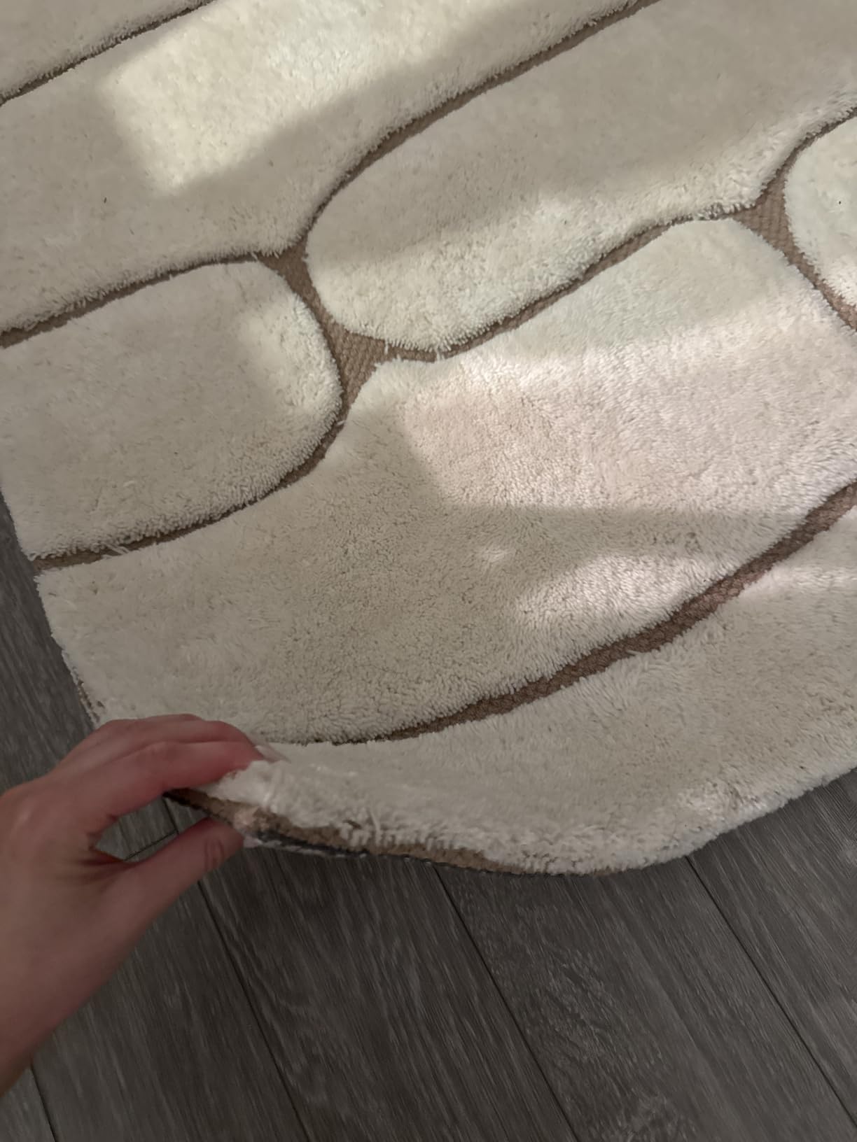 Rugs USA Nazco Cream, 6' x 9', Handmade, Abstract, New Zealand Wool customer photo 2