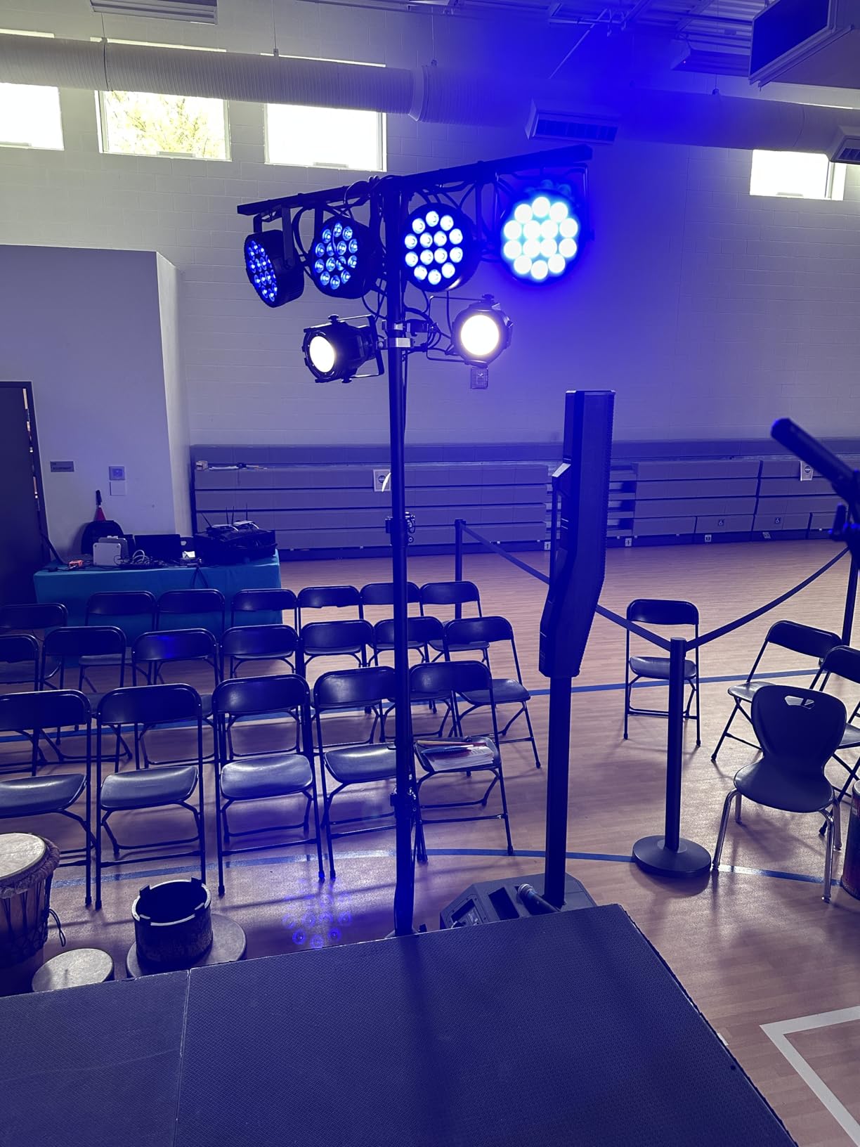 2Packs Spotlights COB 80W Stage Light Par Lights Party Warm&Cold White Professional DMX Spotlights Portable Metal Housing Strobe Light Bright for Church, Party, Concert, Theater, Gig Bar, Wedding customer photo 1