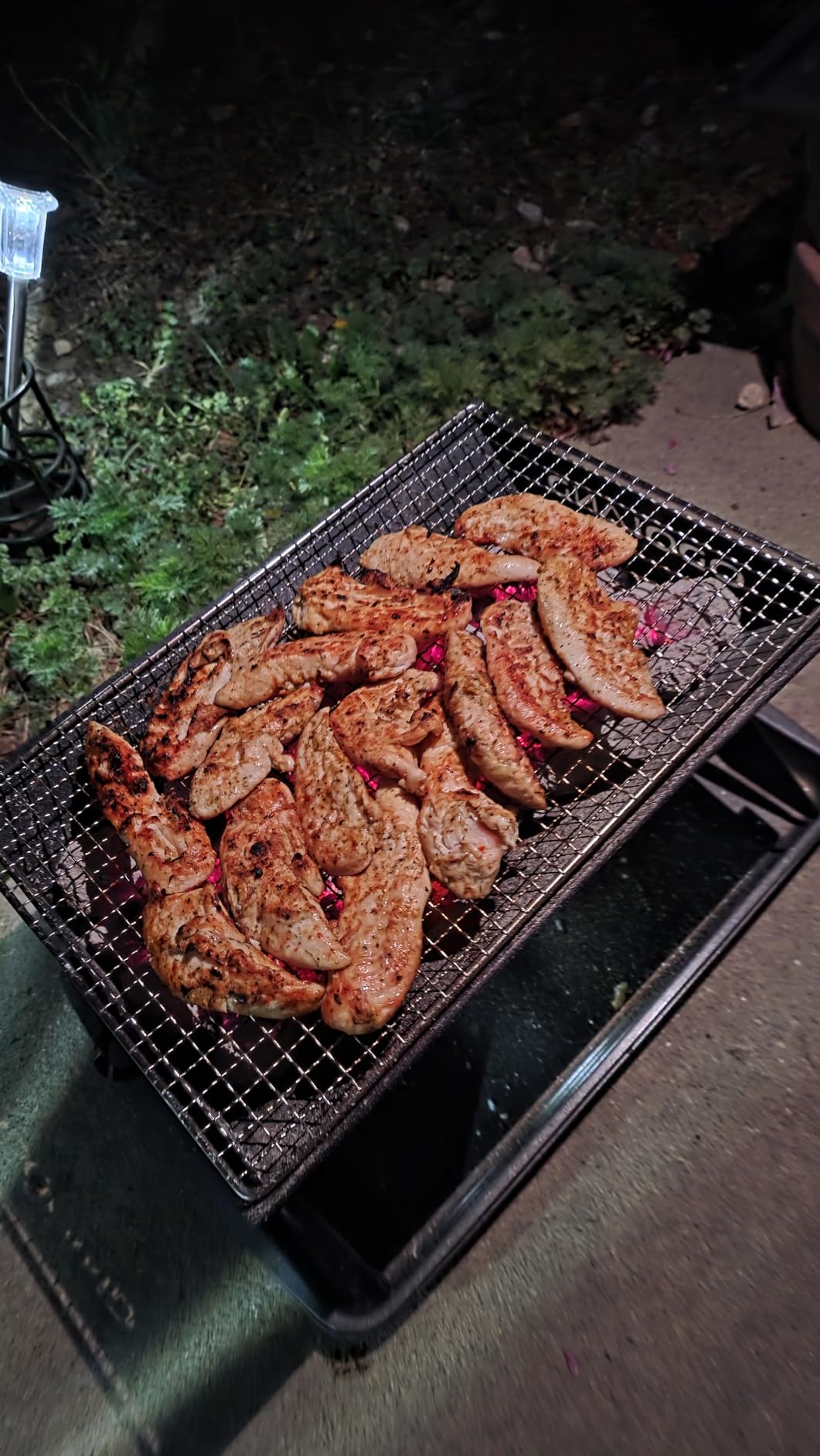 Odoland Portable Folding Charcoal Grills for Outdoor Cooking Bonfire BBQ customer photo 1