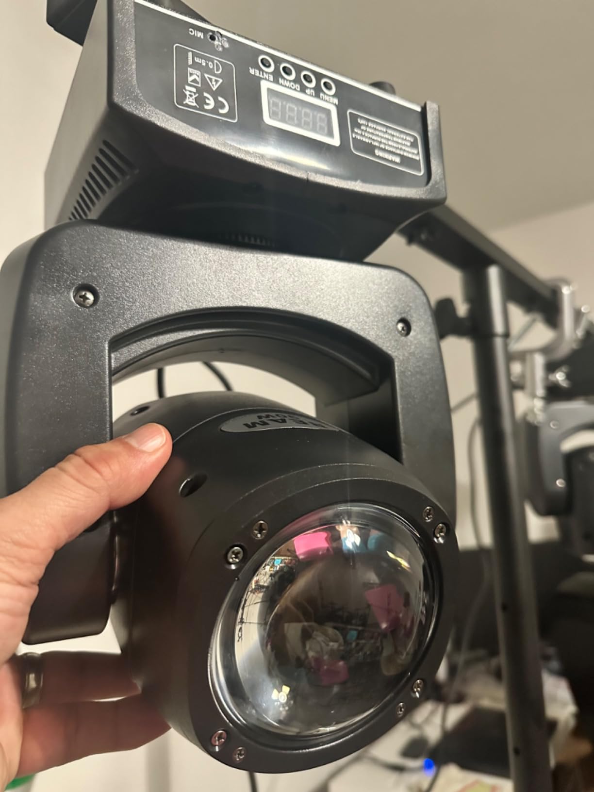 Moving Head Light 90W LED Beam Stage Light RGBW 4-in-1 DJ Lights Moving Head Spot Sound Activated DMX for Wedding Live Show Christmas Party customer photo 1