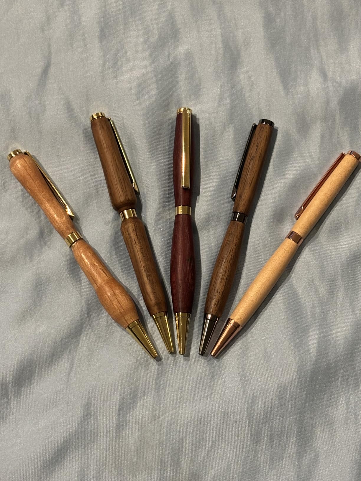 Colarr 20 Pcs 7mm Slimline Pen Kit with Refill Wood Turning Twist Pen Kit Lathe Turning Supplies for DIY Copper Making Friend Teacher Students Gifts(Black) customer photo 2