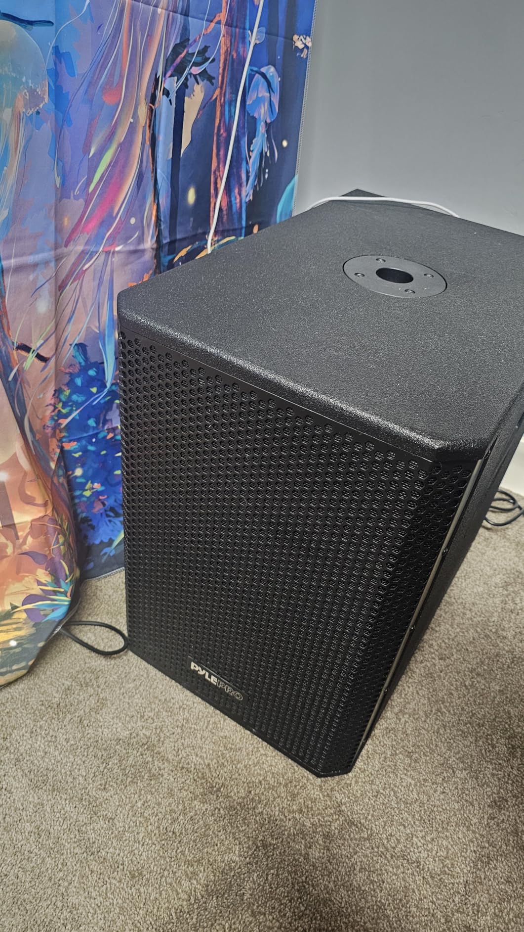 Pyle 3000 Watts Box Subwoofer Speaker - Active Powered 18 inch Woofer, Loud Bass, with DSP Digital Signal Processor for Home Theater System, Pro DJ Sound, Pole Mount Socket and Carrying Handles customer photo 1