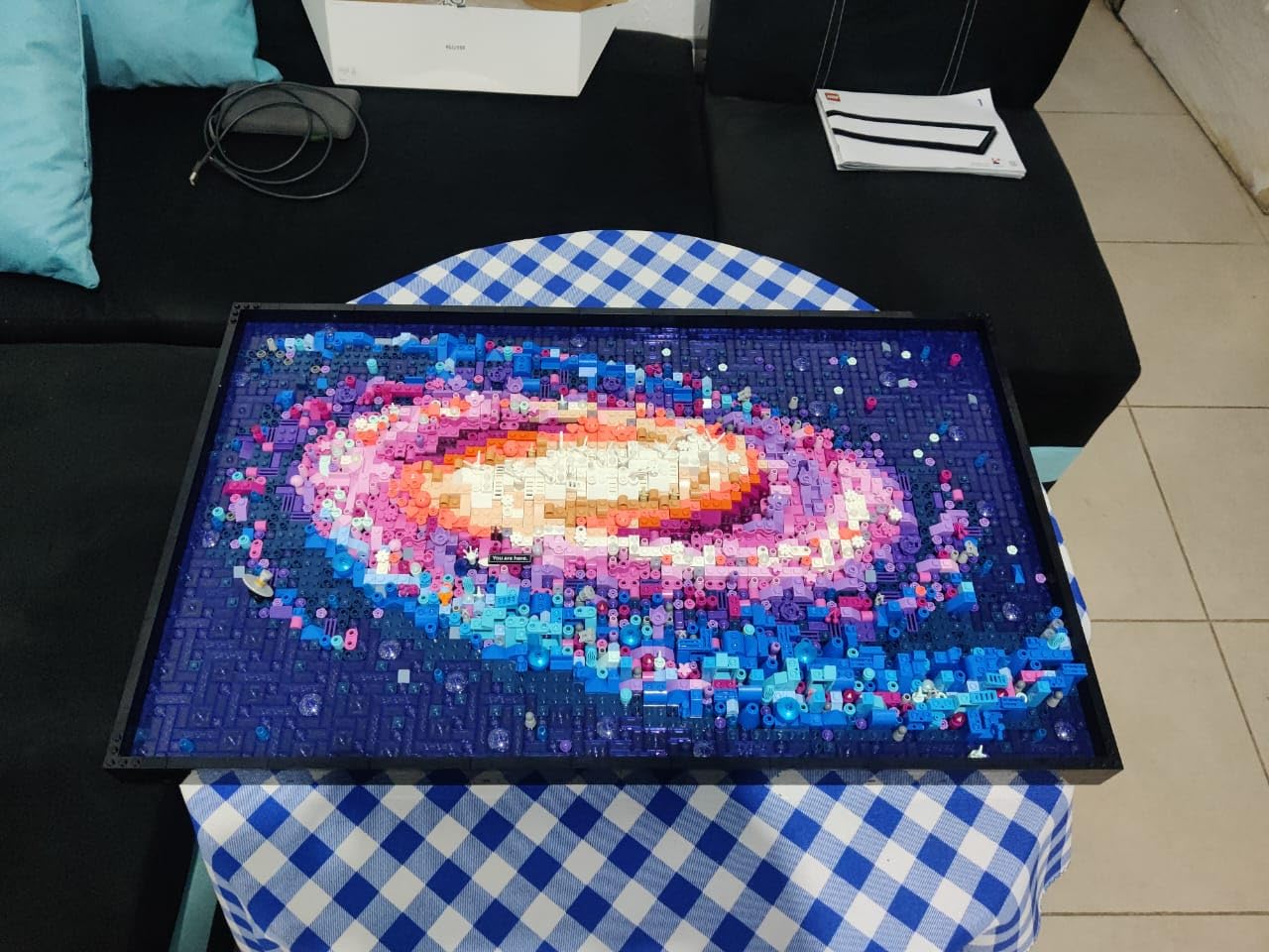 LEGO Art The Milky Way Galaxy Building Set - Space Decor DIY Kits for Adults for Bedroom Wall, Ages 18+ - Gift Ideas for Space Lovers, Men & Women - Includes Frame for Display - 31212 customer photo 2
