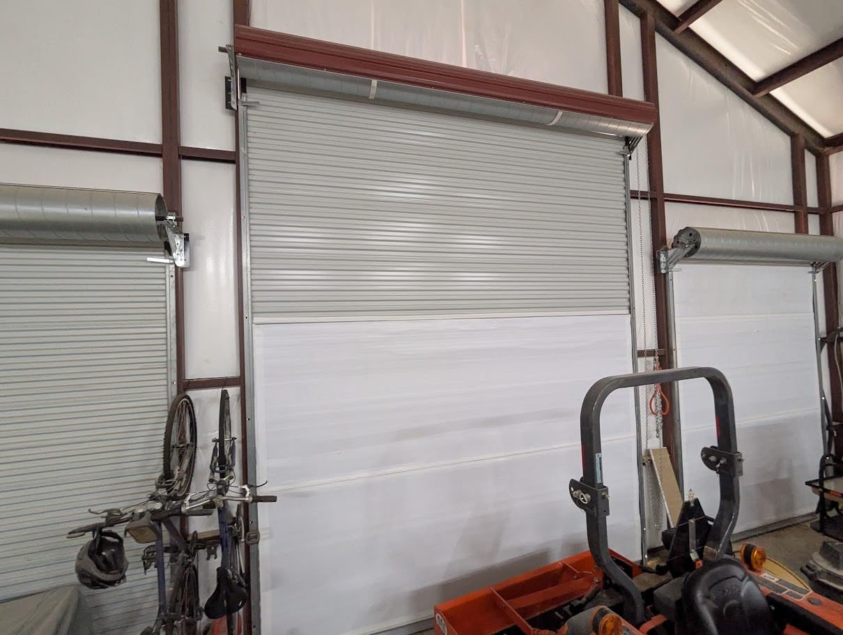 BlueTex Roll Up Garage Door Insulation Kit for Cooling Down Metal Buildings - Easy to Install Complete Insulation for Garage Doors Up to 12'x12' customer photo 1