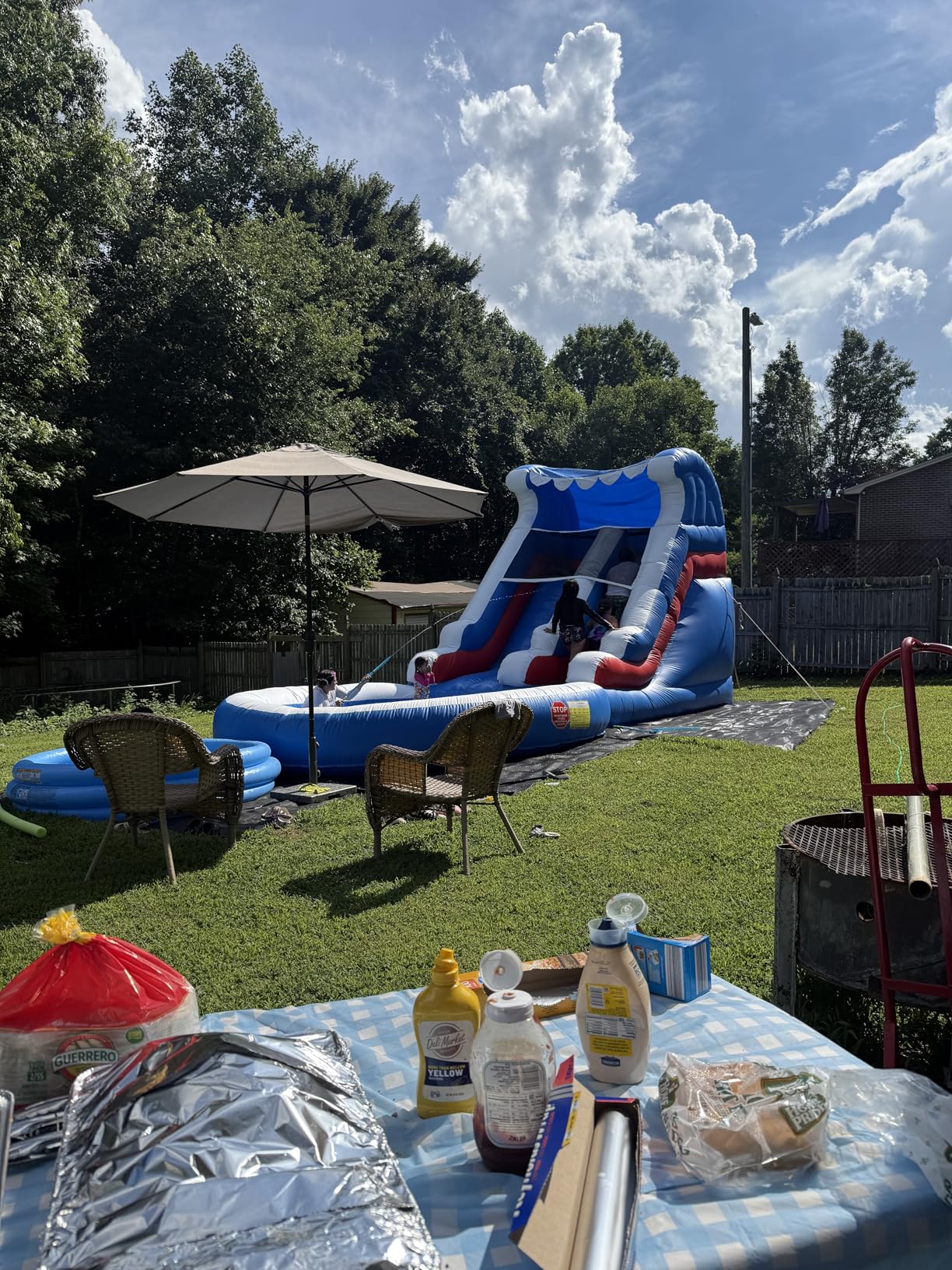 24FT(L) Commercial Grade Water Slide for Kids Adults, Heavy Duty Full PVC, Big Airtight Water Pool, Inflatable Waterslide for Backyard, 24x13x12ft customer photo 1