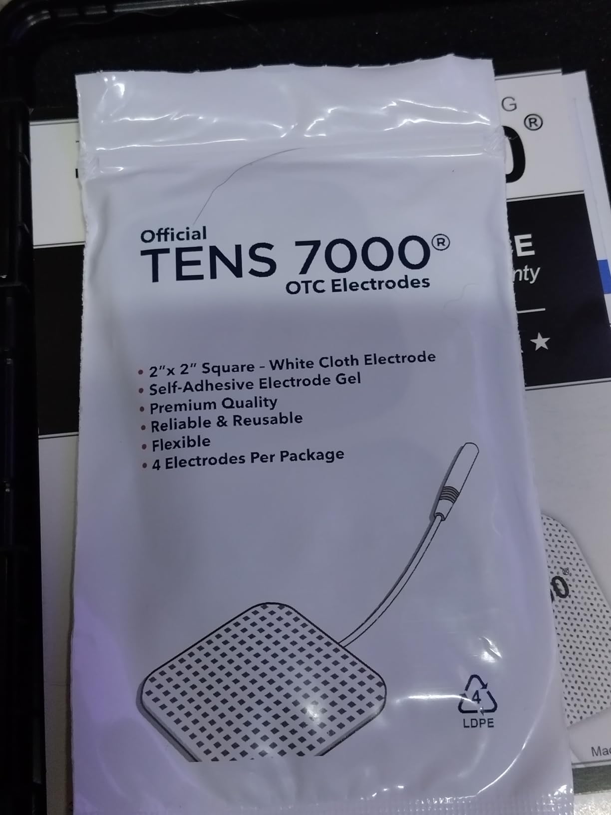 TENS 7000 Rechargeable Tens Unit Muscle Stimulator, Back Pain Relief, 4 Electrodes/Unit Pads, Period Pain Simulator, Muscle Recovery & Growth, Stim Machine, Electrotherapy, TENS Machine customer photo 2