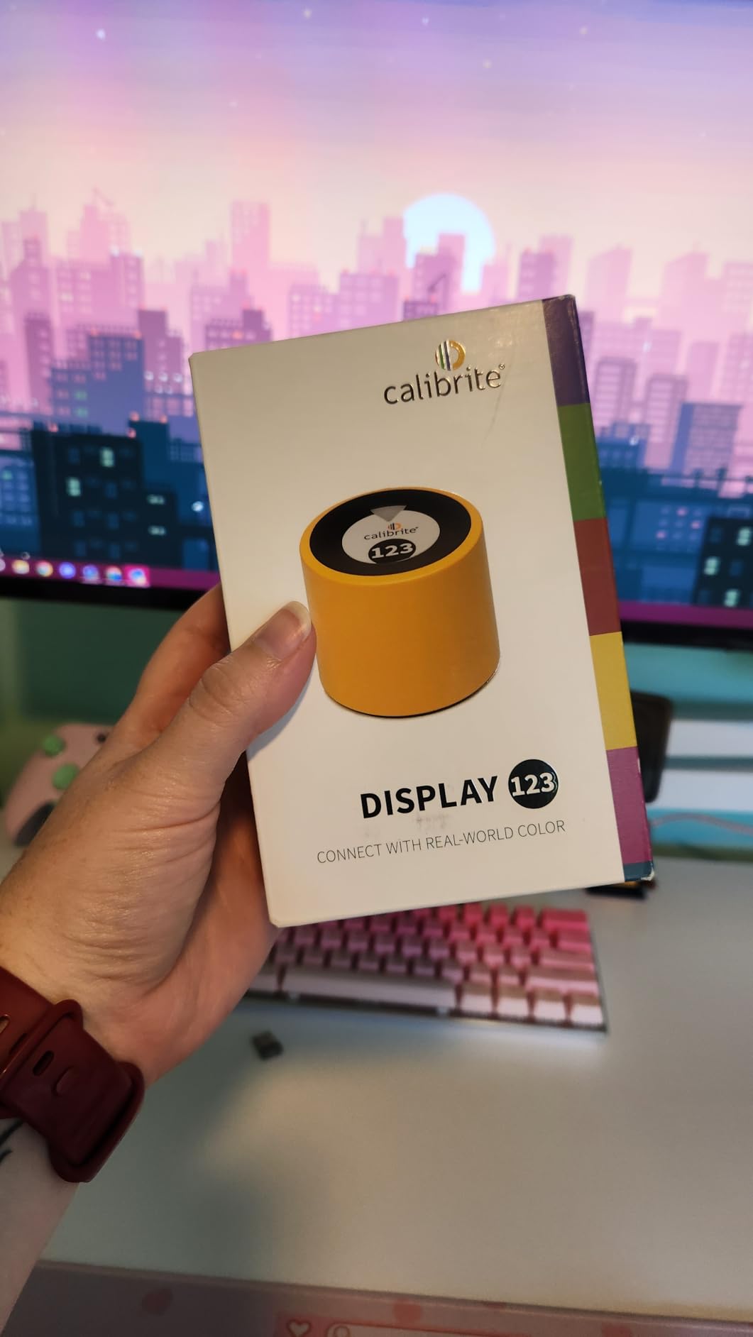 Calibrite Display 123 Monitor Calibration Colorimeter for Photo Editing and Color Accurate Viewing, Easy 1 2 3 Software Workflow, USB C Connection customer photo 1