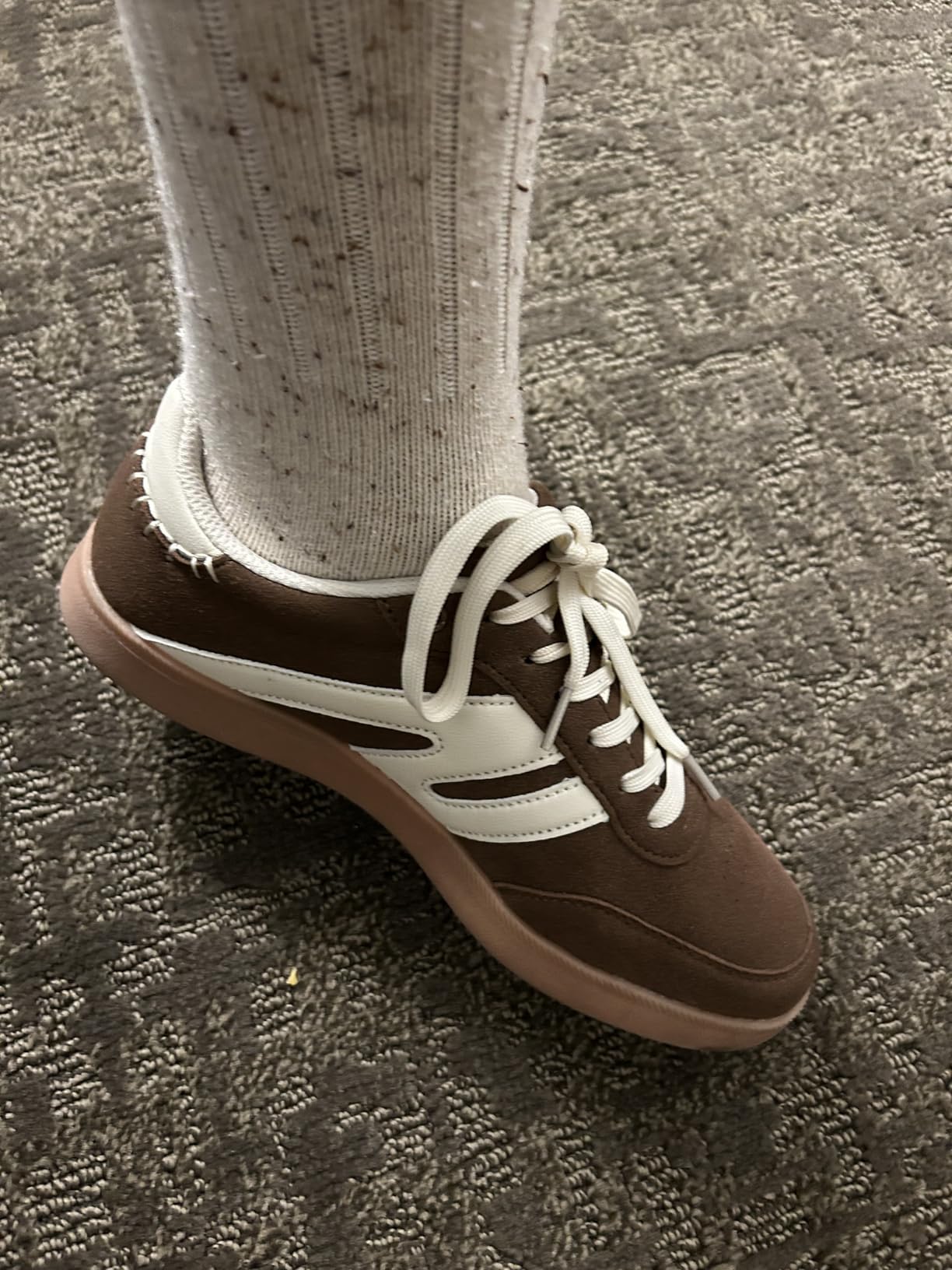Women Classic Retro Gum Sole Fashion Sneakers Casual Tennis Skate Shoe Genuine Leather Walking Footwear Anti Slip Trainers customer photo 2
