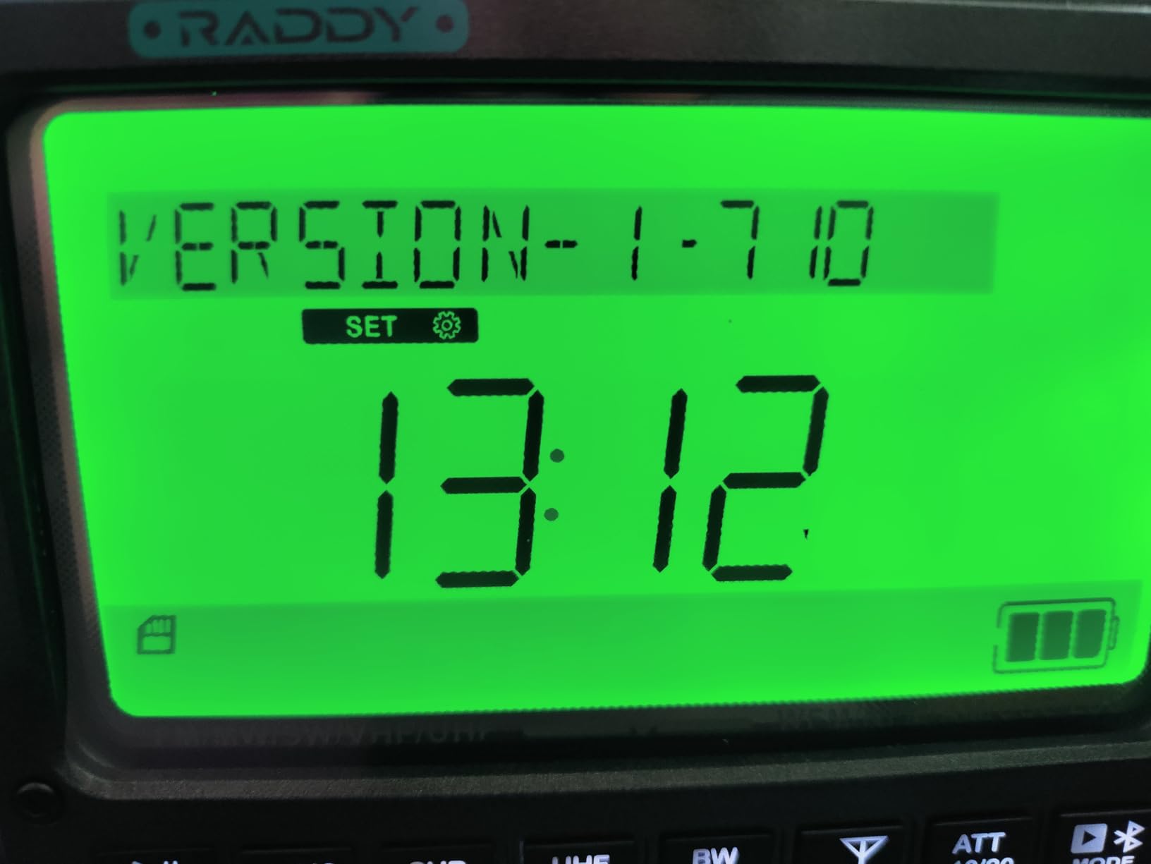 Raddy RF919 SSB Shortwave Radio with NOAA Weather Band, Full Band FM AM SW VHF UHF AIR CB WB and SSB Receiver, with Antenna Tuner, 3 External Antenna Ports, 5000mAh Rechargeable Battery (Black) customer photo 1