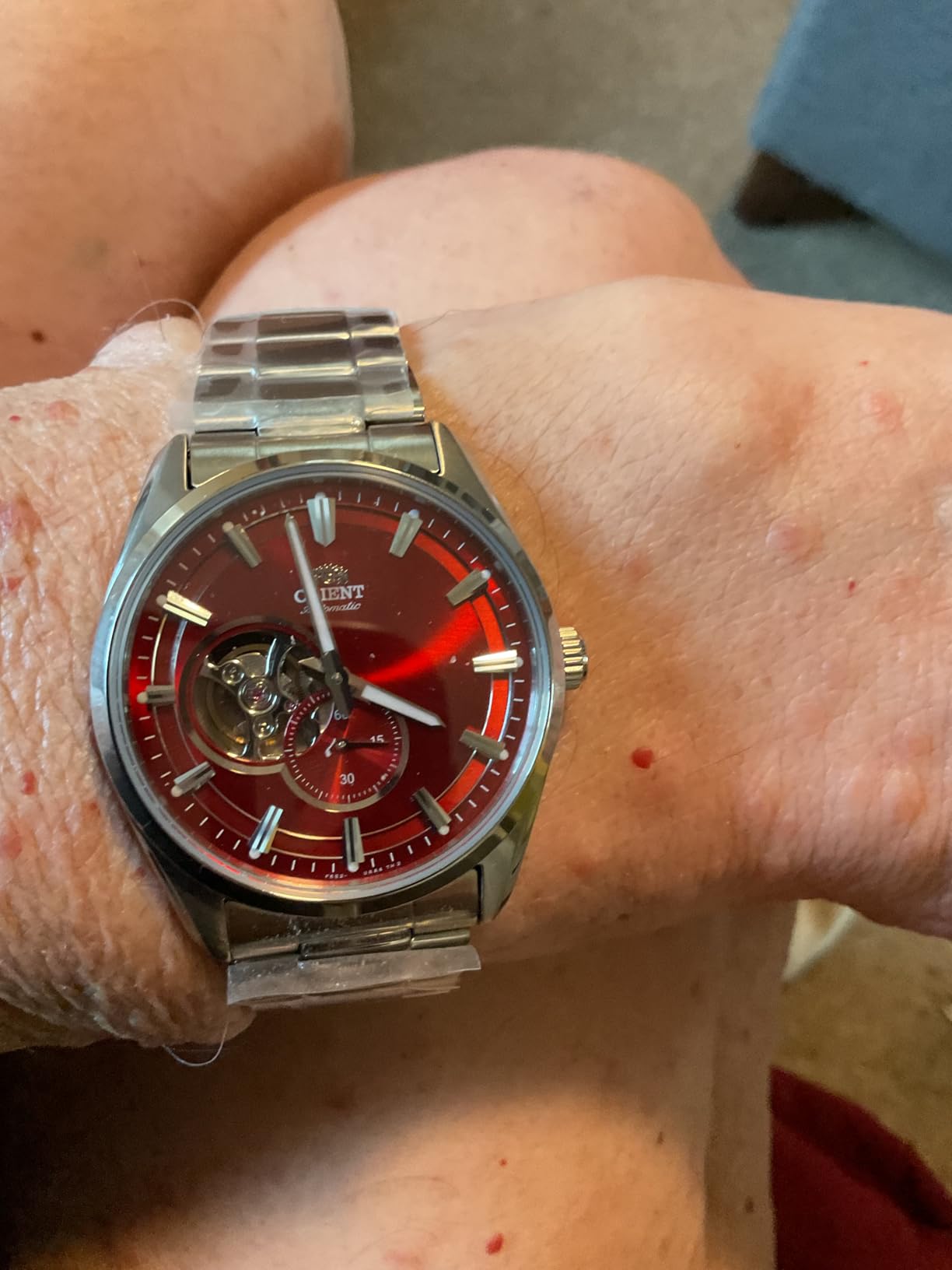 Orient Automatic/Hand-Winding Semi-Skeleton Dress Watch with Sapphire Crystal customer photo 1