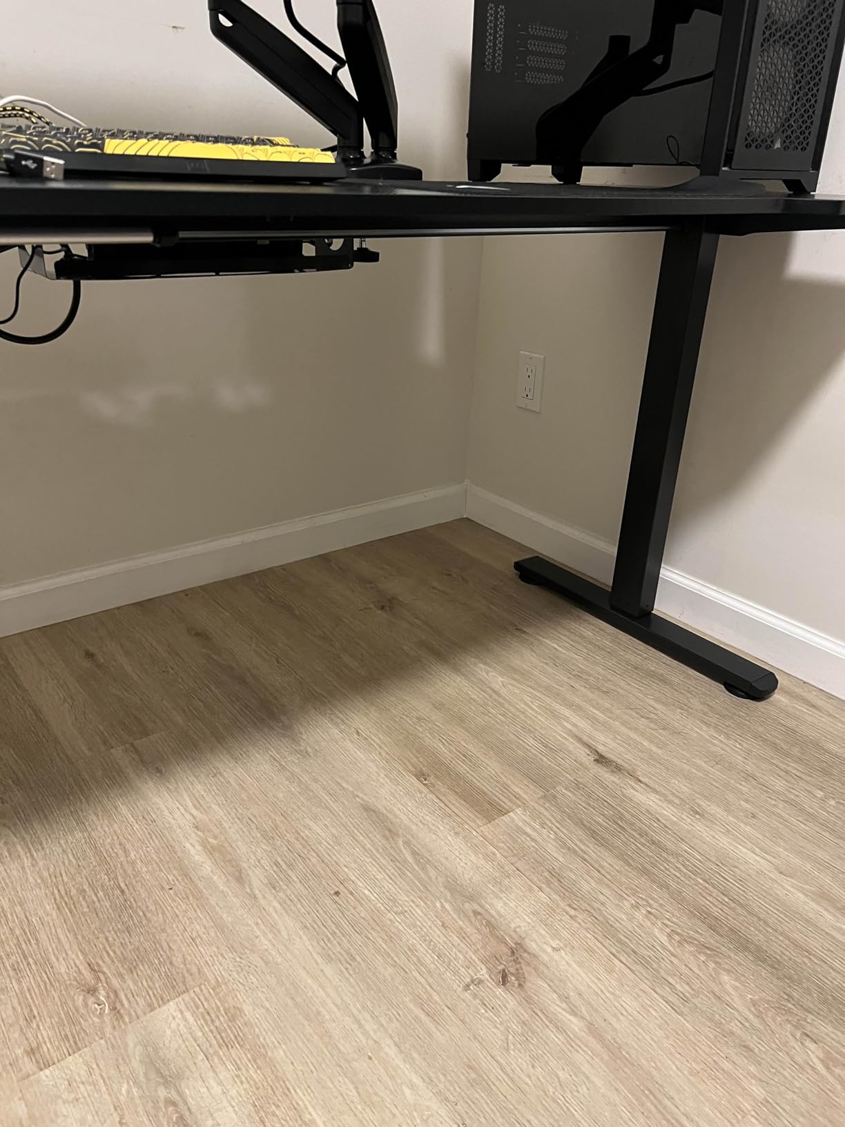 Flycity Gaming Standing Desk with LED Lights & APP Control, 48