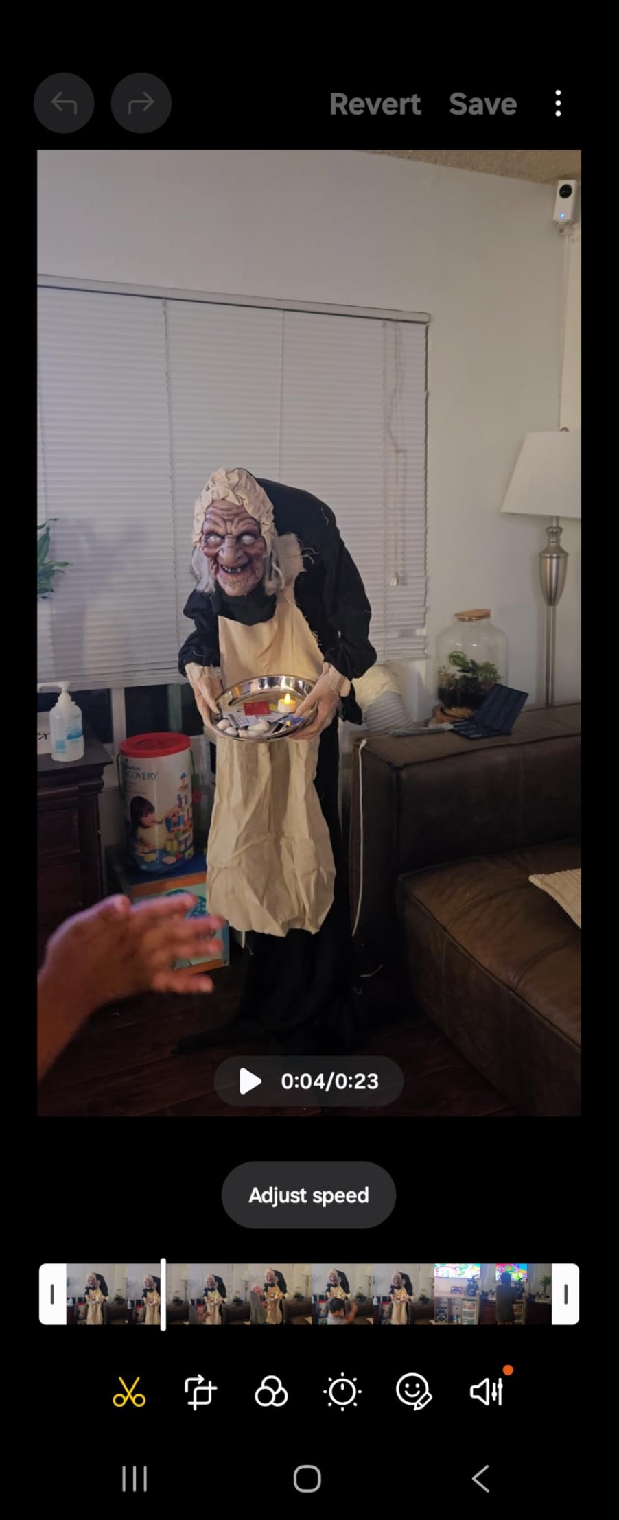 Haunted Hill Farm Lifesize 5.5-Ft Animatronic Scary Haunted Lady Statue with Touch Activated Lights and Sound customer photo 1